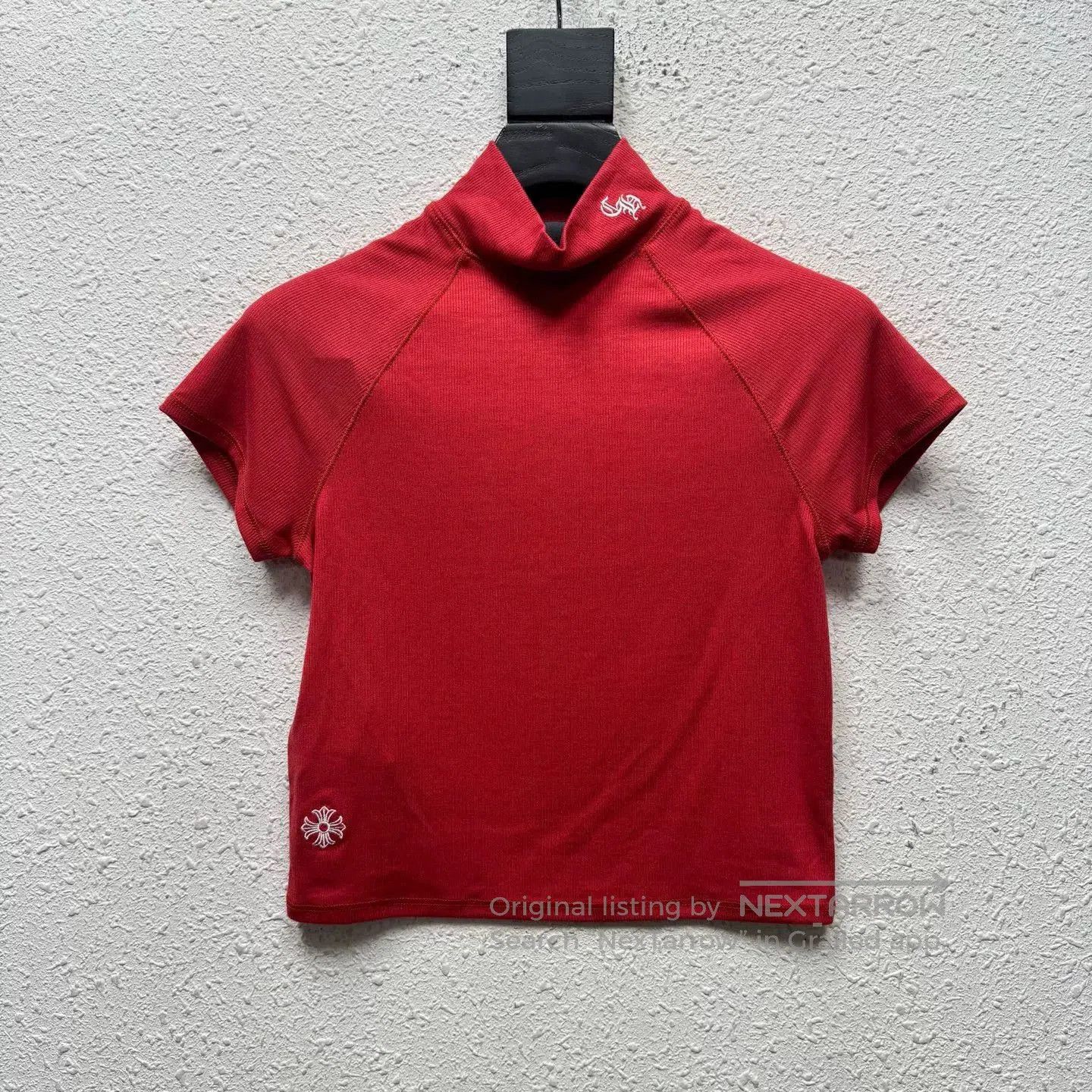Chrome Hearts chrome hearts red short sleeve knit top. Size US S / EU 44-46 / 1 - 1 Thumbnail