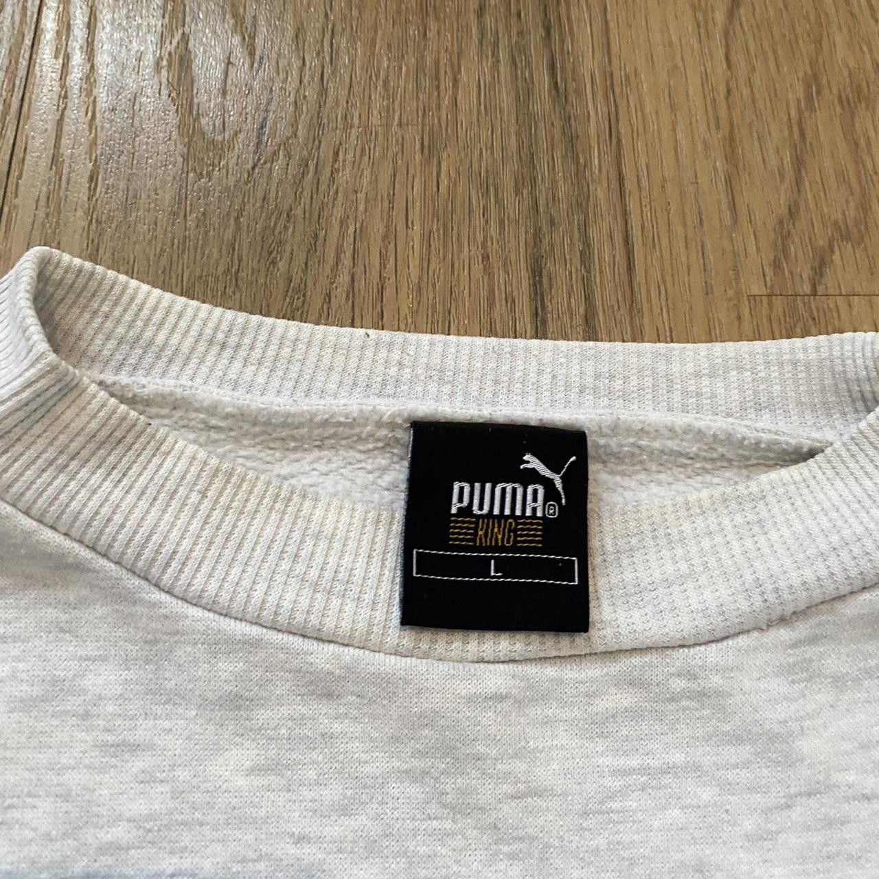 Puma Grey Puma King Vintage 90s Retro crewneck Size US L / EU 52-54 / 3 - 4 Thumbnail
