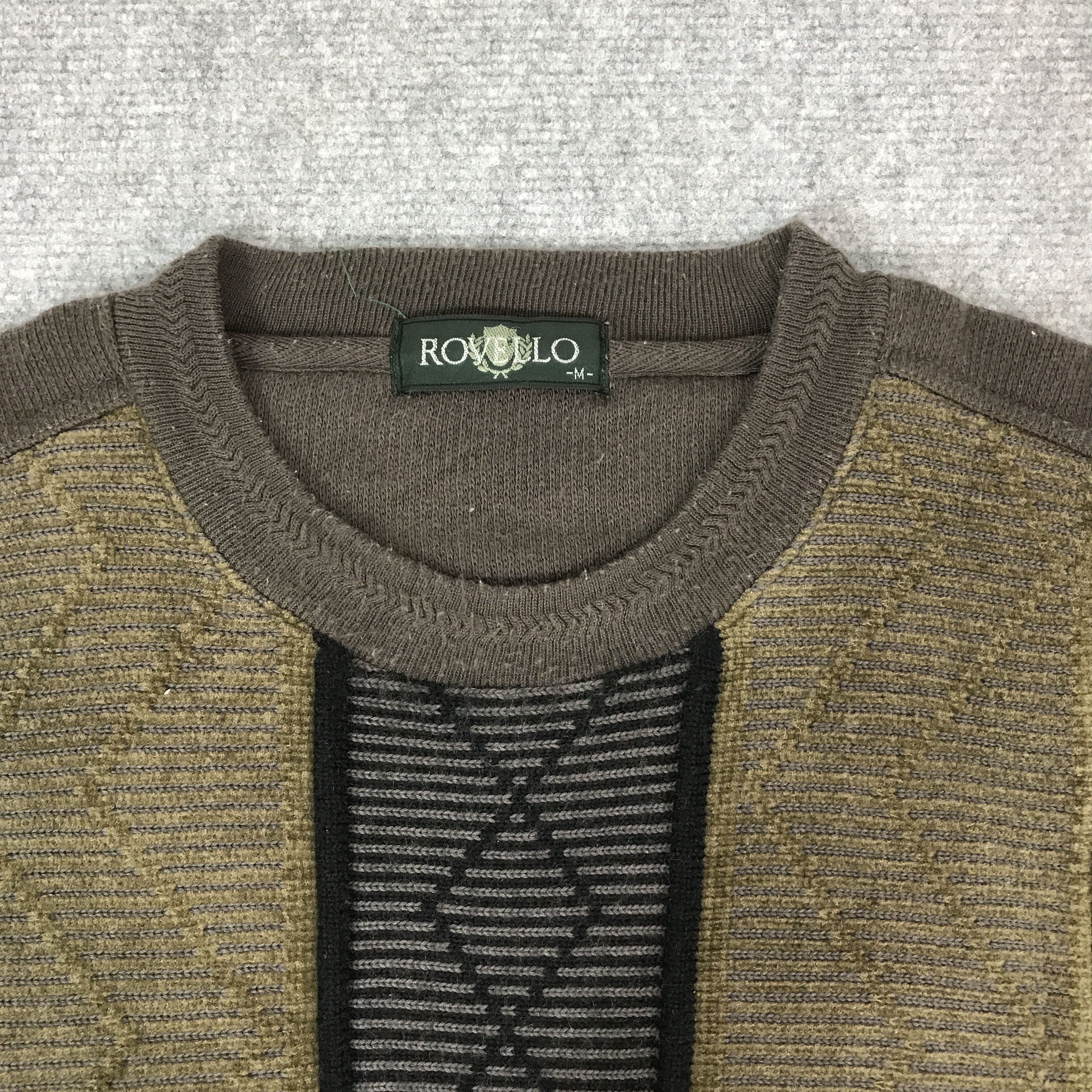 Japanese Brand ROVELLO PATCHWORK STYLE SWEATSHIRT K66B17 Size US M / EU 48-50 / 2 - 7 Thumbnail