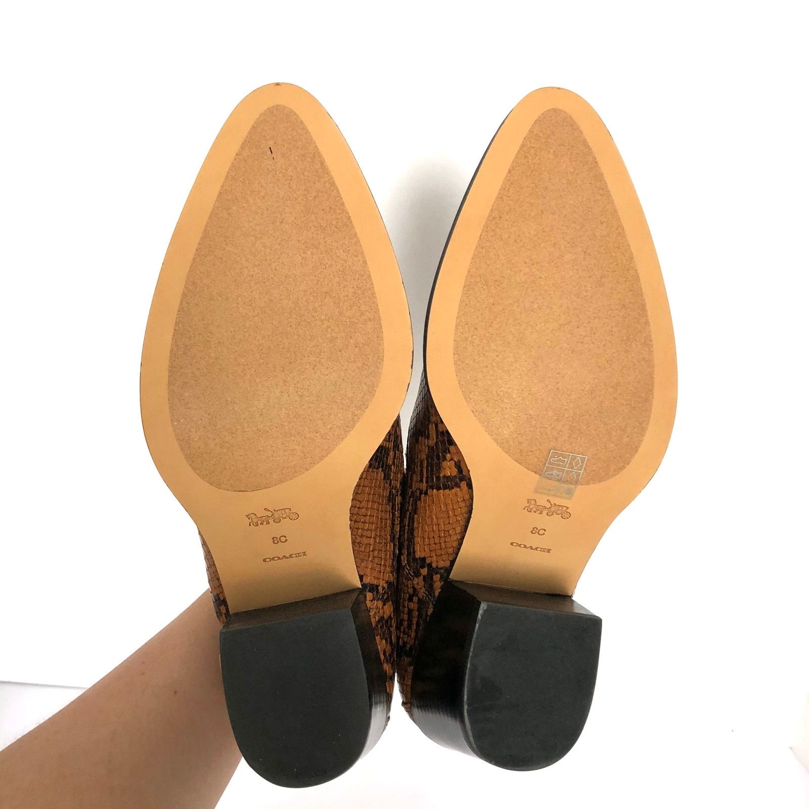 Coach Coach Perri Snake Print Ankle Bootie Carmel Western FG4194 Size US 8 / EU 41 - 9 Thumbnail