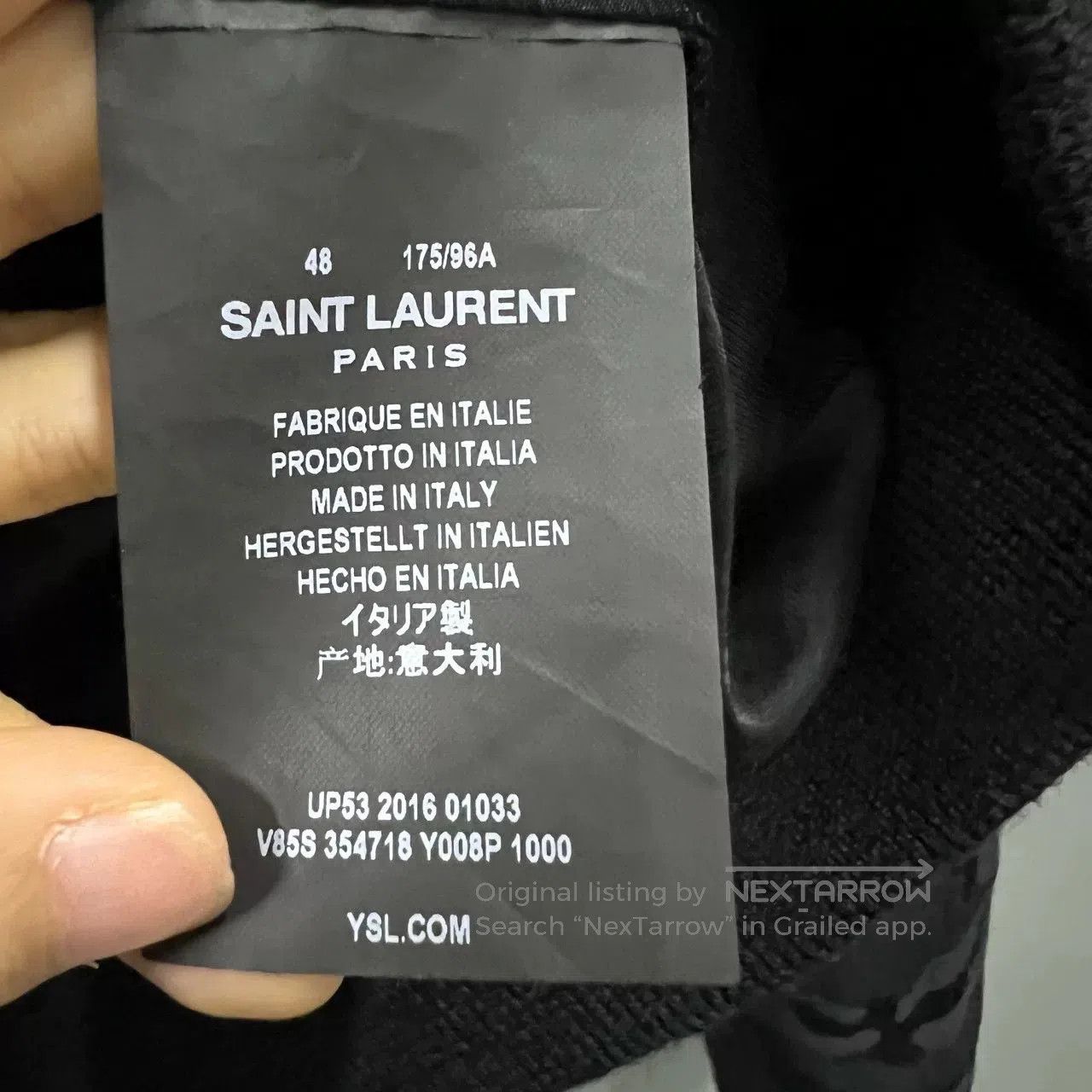 Saint Laurent Paris Saint Laurent Black Camouflage Baseball Jacket. Size US M / EU 48-50 / 2 - 5 Thumbnail
