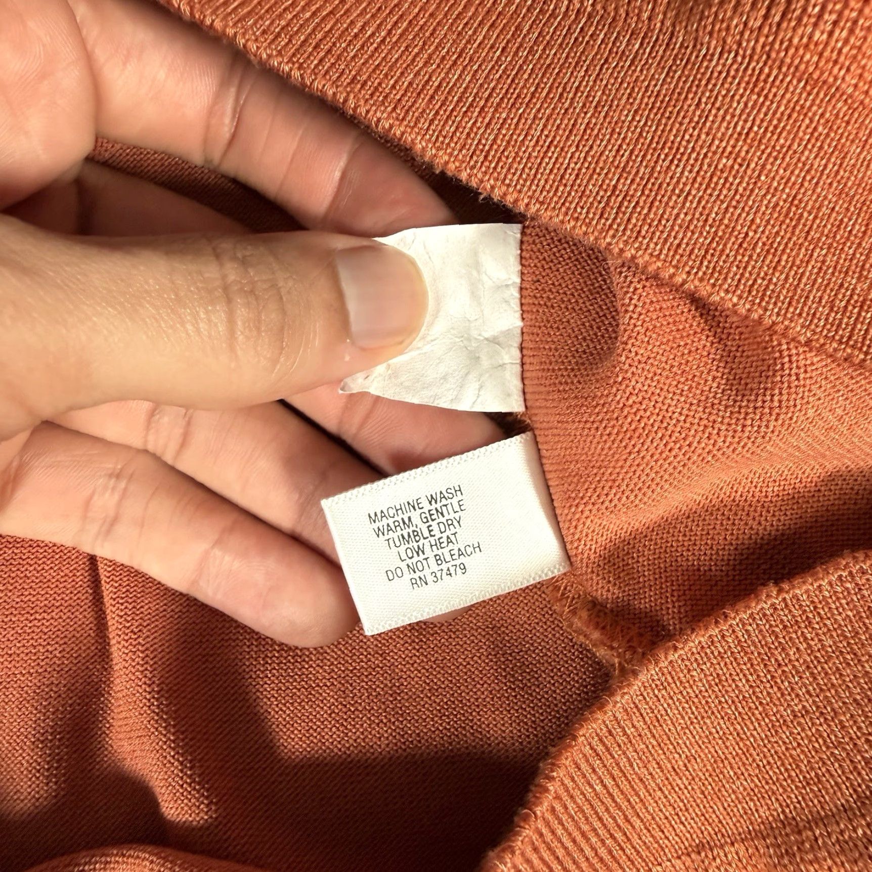 Vintage Maus & Hoffman Polo Shirt Mens 2XL Cotton Blend Made In USA Orange Long Sleeve Shirt Polo USA 2XL Mens Size US XXL / EU 58 / 5 - 4 Thumbnail
