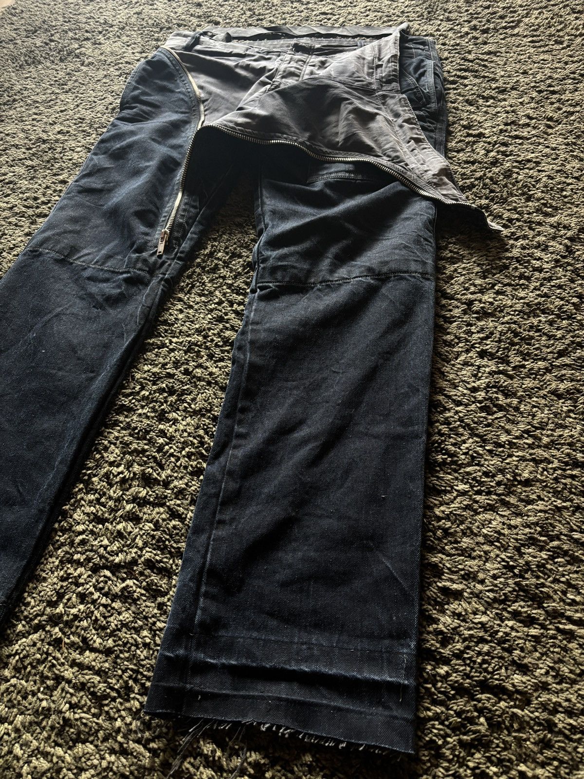 Rick Owens Drkshdw AW07 Rick Owens Drkshdw Air Cut Double Layers Size US 34 / EU 50 - 4 Thumbnail