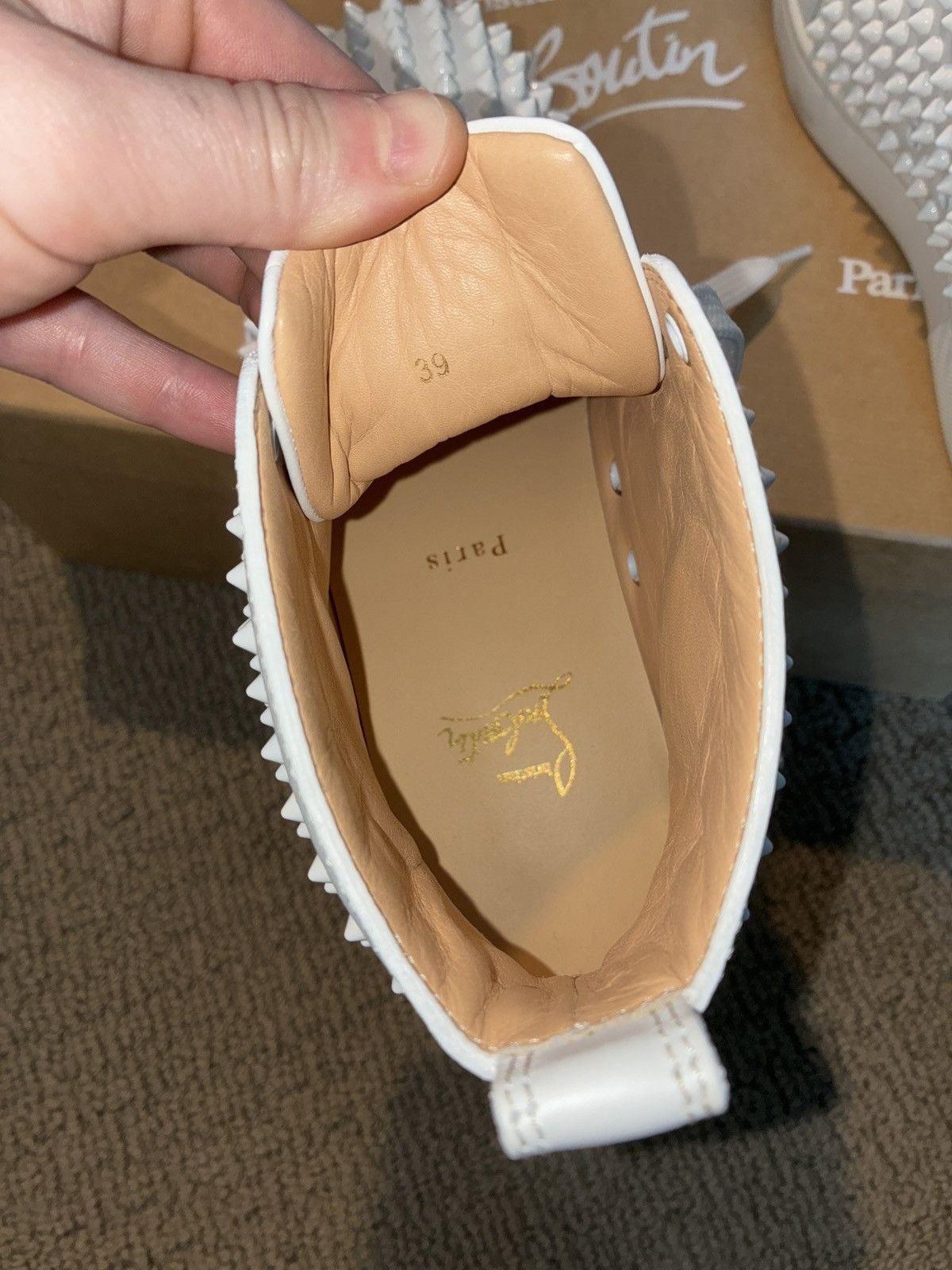 Christian Louboutin Louis Flat Calf/Spikes sneakers Size US 6 / EU 39 - 7 Thumbnail