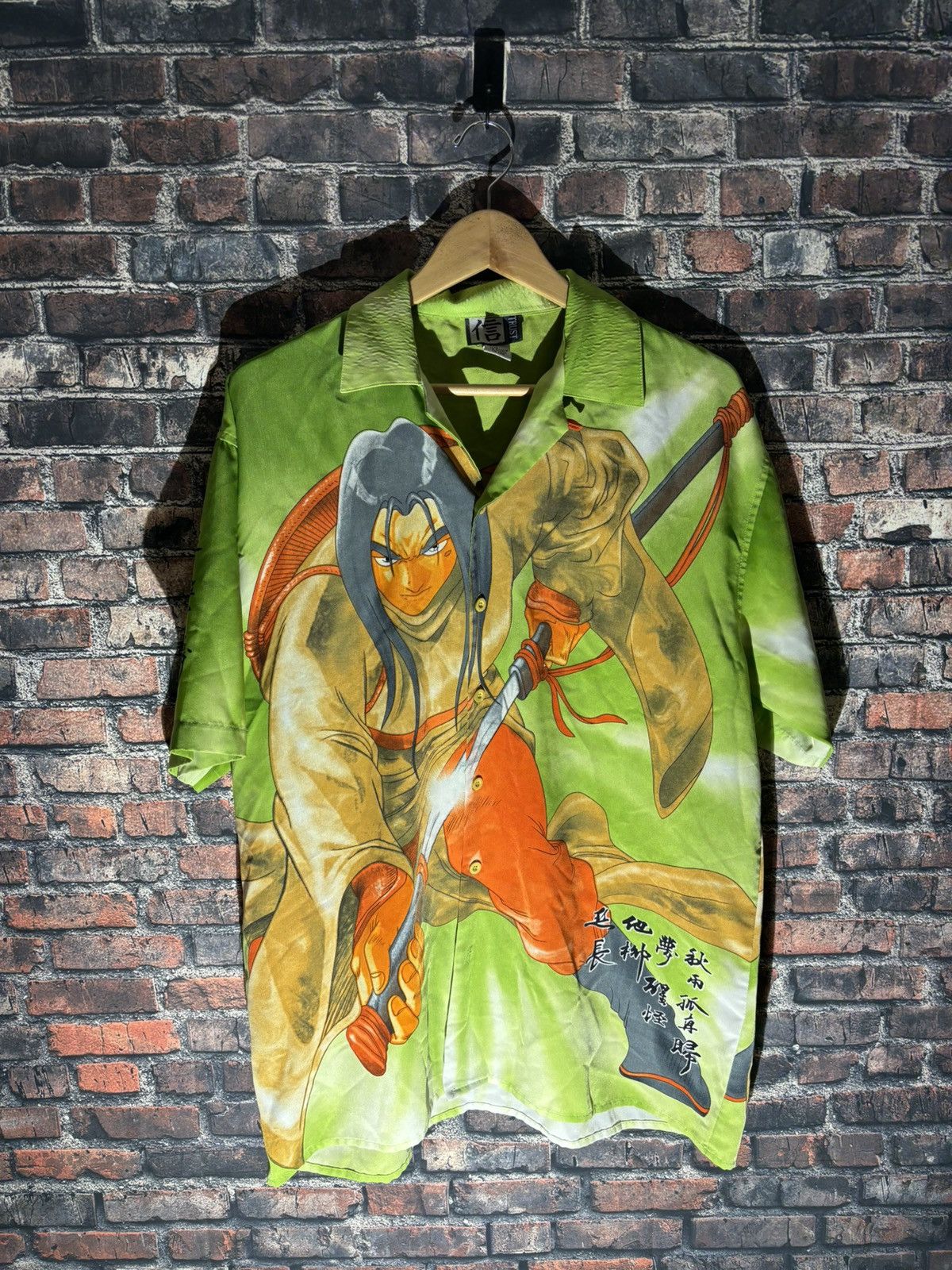 Vintage Vintage 90s Anime Samurai Tie Dye Rare Oversized Streetwear Size US M / EU 48-50 / 2 - 1 Thumbnail