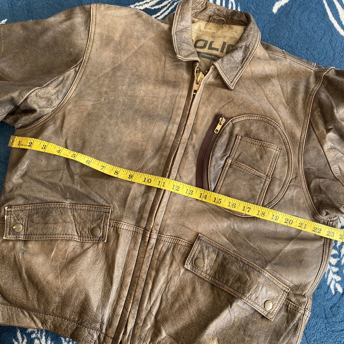 Vintage Leather jacket cow leather police cafe mary’s home cooking Size US M / EU 48-50 / 2 - 8 Thumbnail