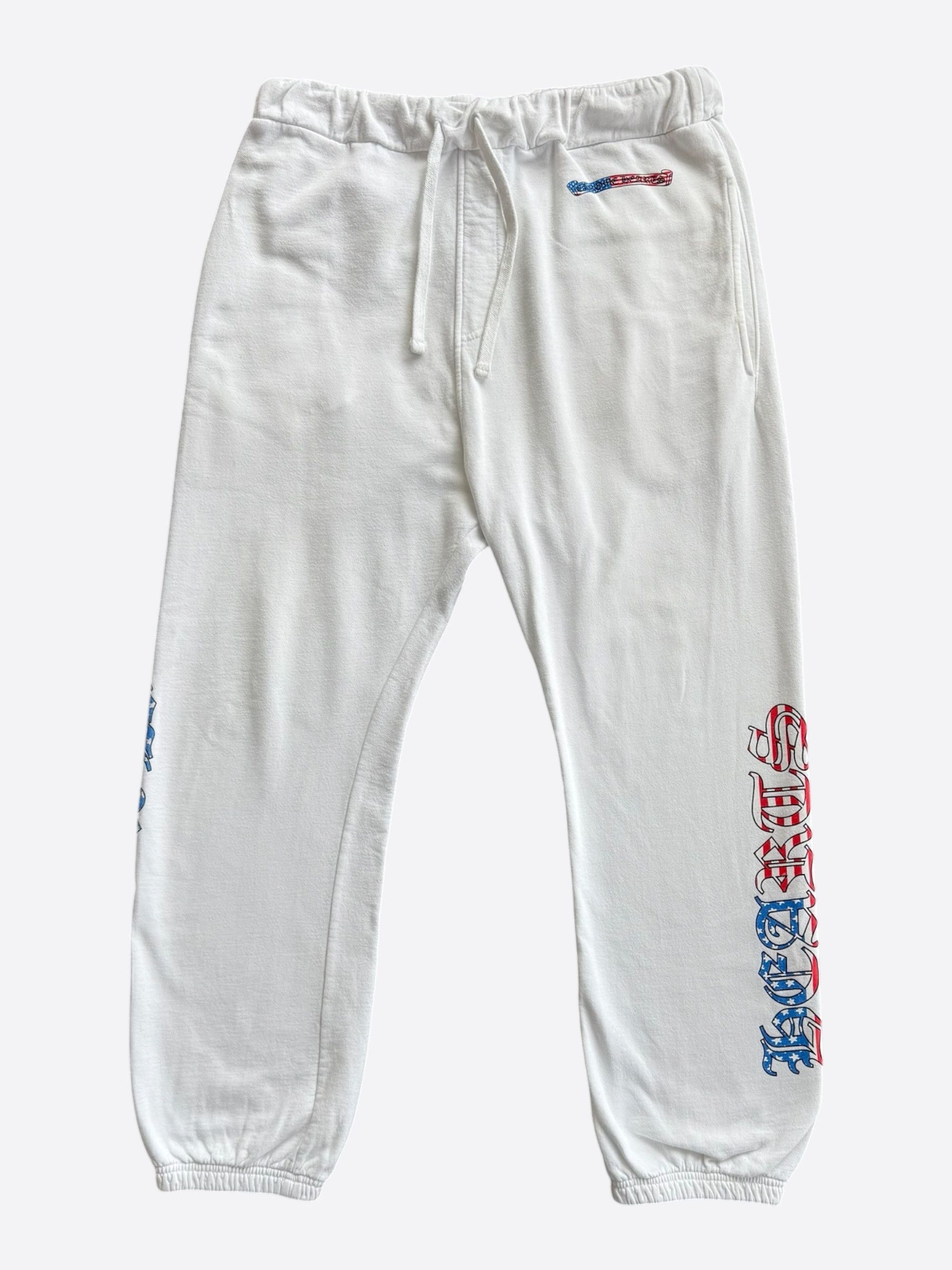 Chrome Hearts Chrome Hearts Matty Boy White USA Sweatpants Size US 30 / EU 46 - 1 Thumbnail