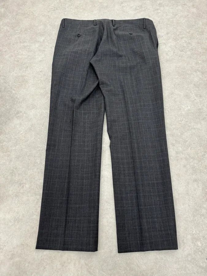 Dolce & Gabbana 2000s Dolce & Gabbana Grey Wool Checkered Classy Tailored Pants Size US 34 / EU 50 - 9 Thumbnail
