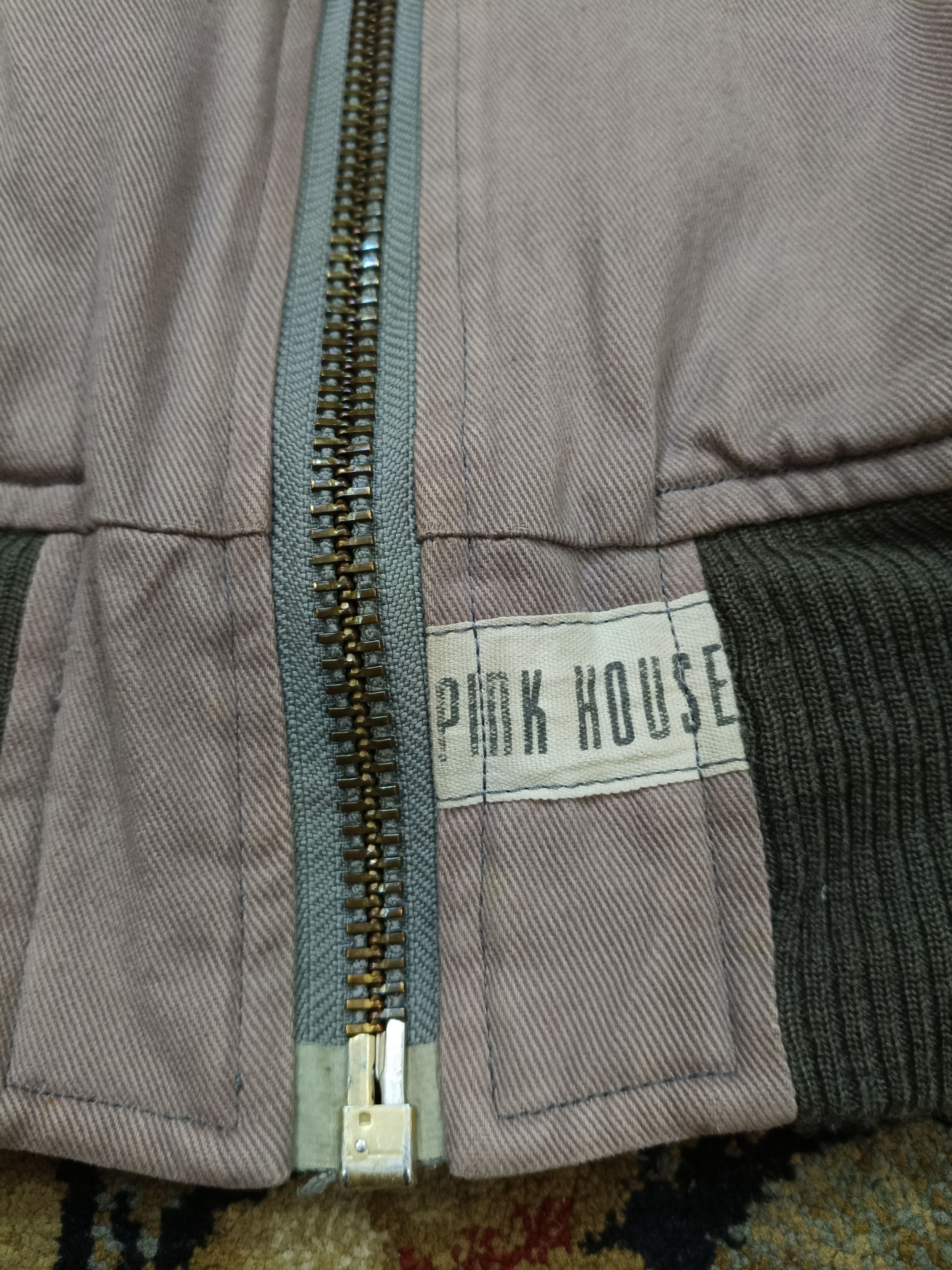 Karl Helmut × Pink House × Vintage Vintage Pink House Denim Bomber With USA Flag Size US M / EU 48-50 / 2 - 5 Thumbnail