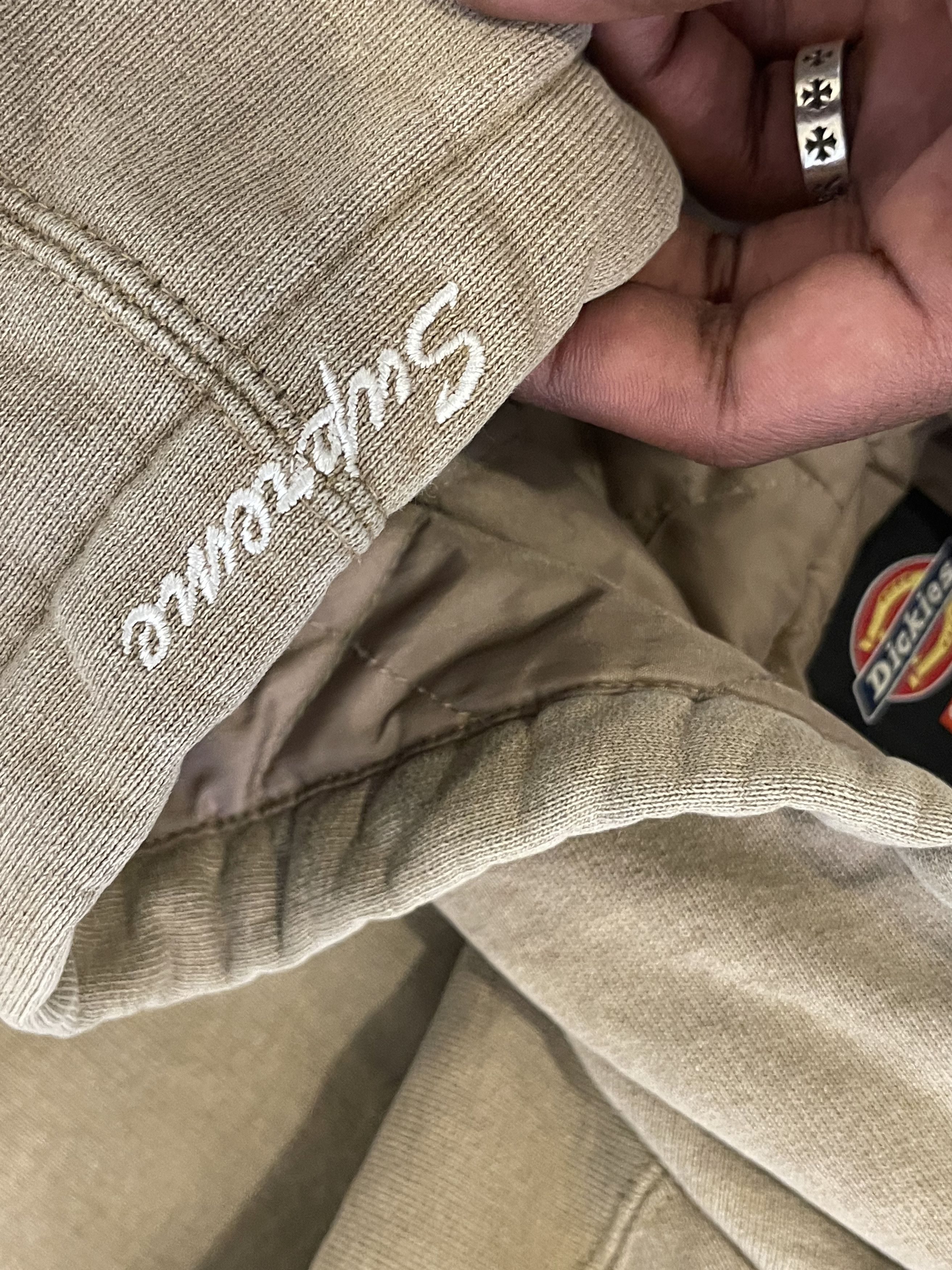 Dickies × Supreme Supreme Dickies Qulited Tan Zipup Size US S / EU 44-46 / 1 - 7 Thumbnail