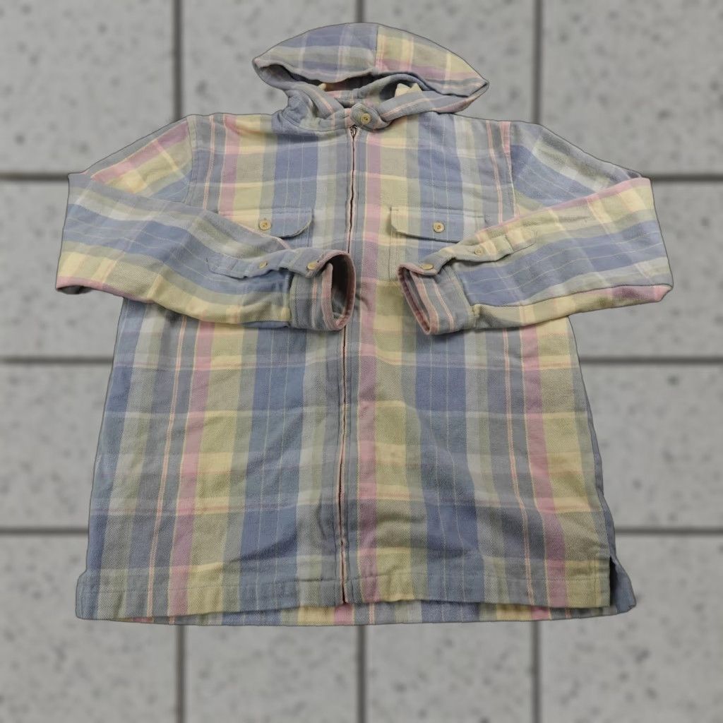 Ralph Lauren Ralph Lauren Jacket Womens M Plaid Hooded Full Zip Shirt Shacket Coat Preppy Size M / US 6-8 / IT 42-44 - 1 Thumbnail