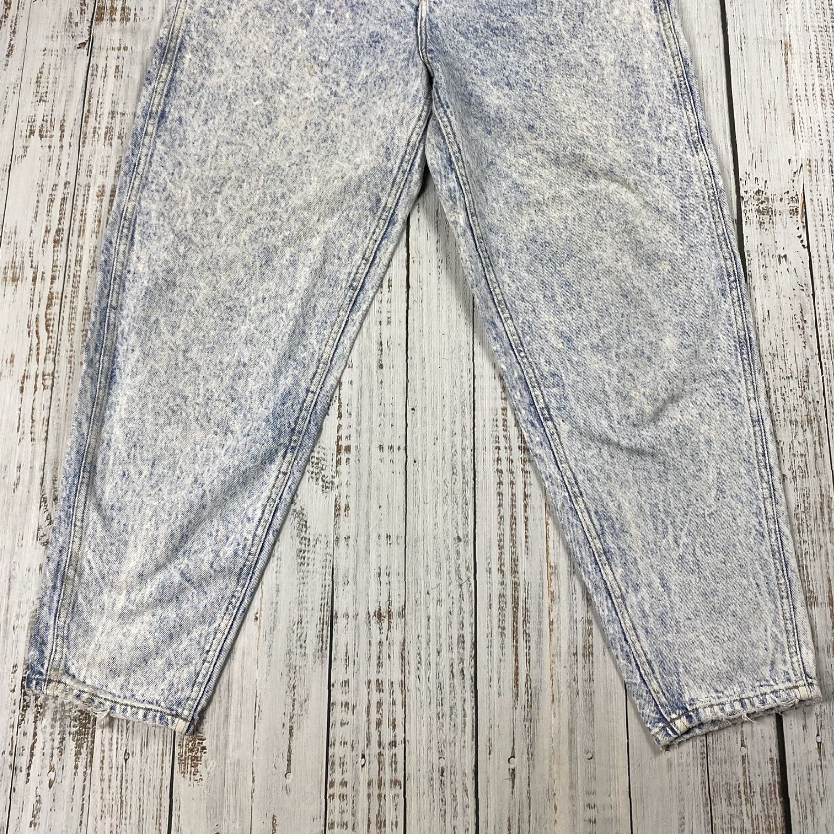 Lee VINTAGE 80s 90s LEE RIDERS MOM JEANS Womens 14 30L Blue Acid Wash Distressed Classic 5-Pocket Size 36" / US 14 / IT 50 - 5 Thumbnail