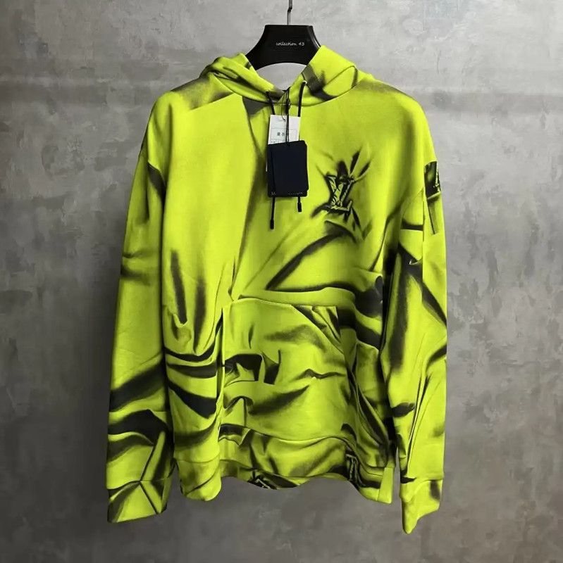 Louis Vuitton Louis Vuitton Green Cotton Men's Hoodie 0089 Size US L / EU 52-54 / 3 - 1 Thumbnail