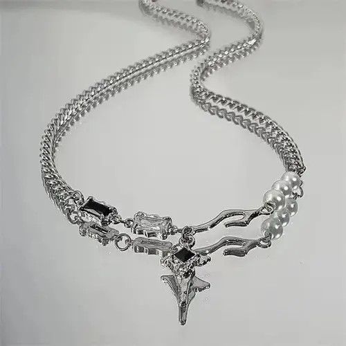 VIBE Punk Gothic Star Necklace y2k Size ONE SIZE - 4 Thumbnail