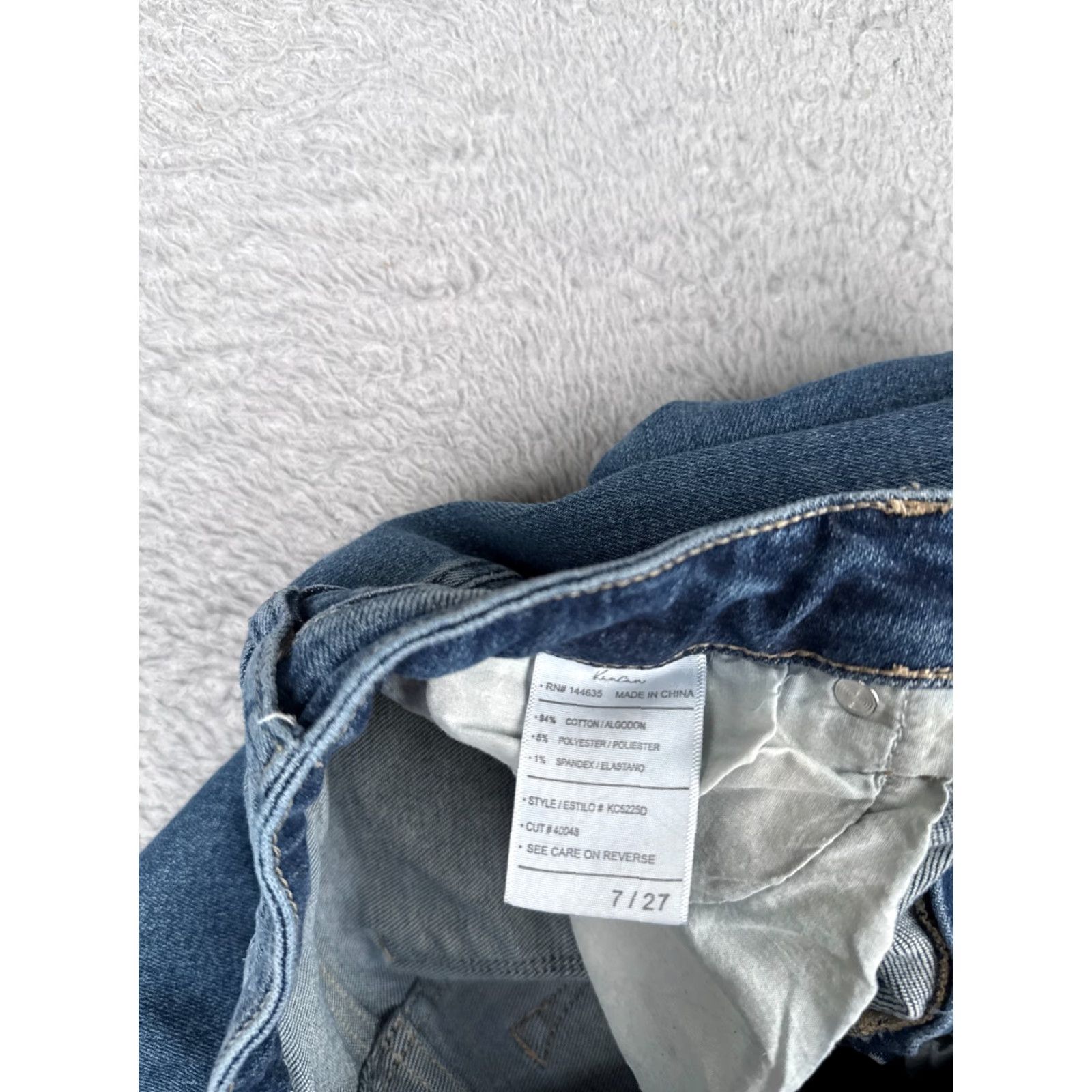 Vintage Kancan Jeans Jeans KanCan Blue Denim Bootcut Mid Rise 26x30 Distressed Stretch Women Regular 7 Pants Size 28" / US 6 / IT 42 - 7 Thumbnail