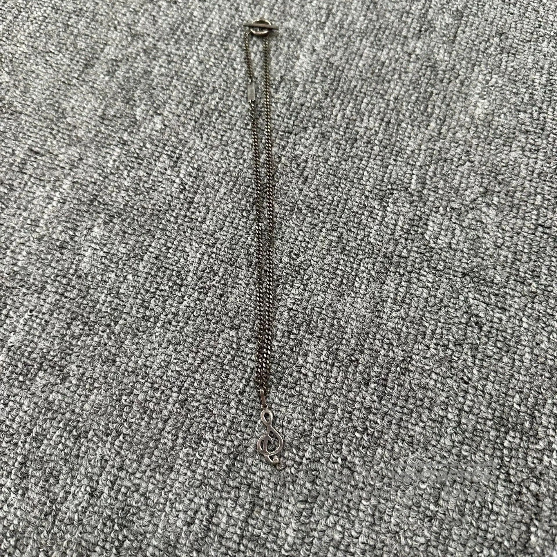 Saint Laurent Paris Saint Laurent 16SS 925 Silver Music Note Necklace. Size ONE SIZE - 1 Thumbnail