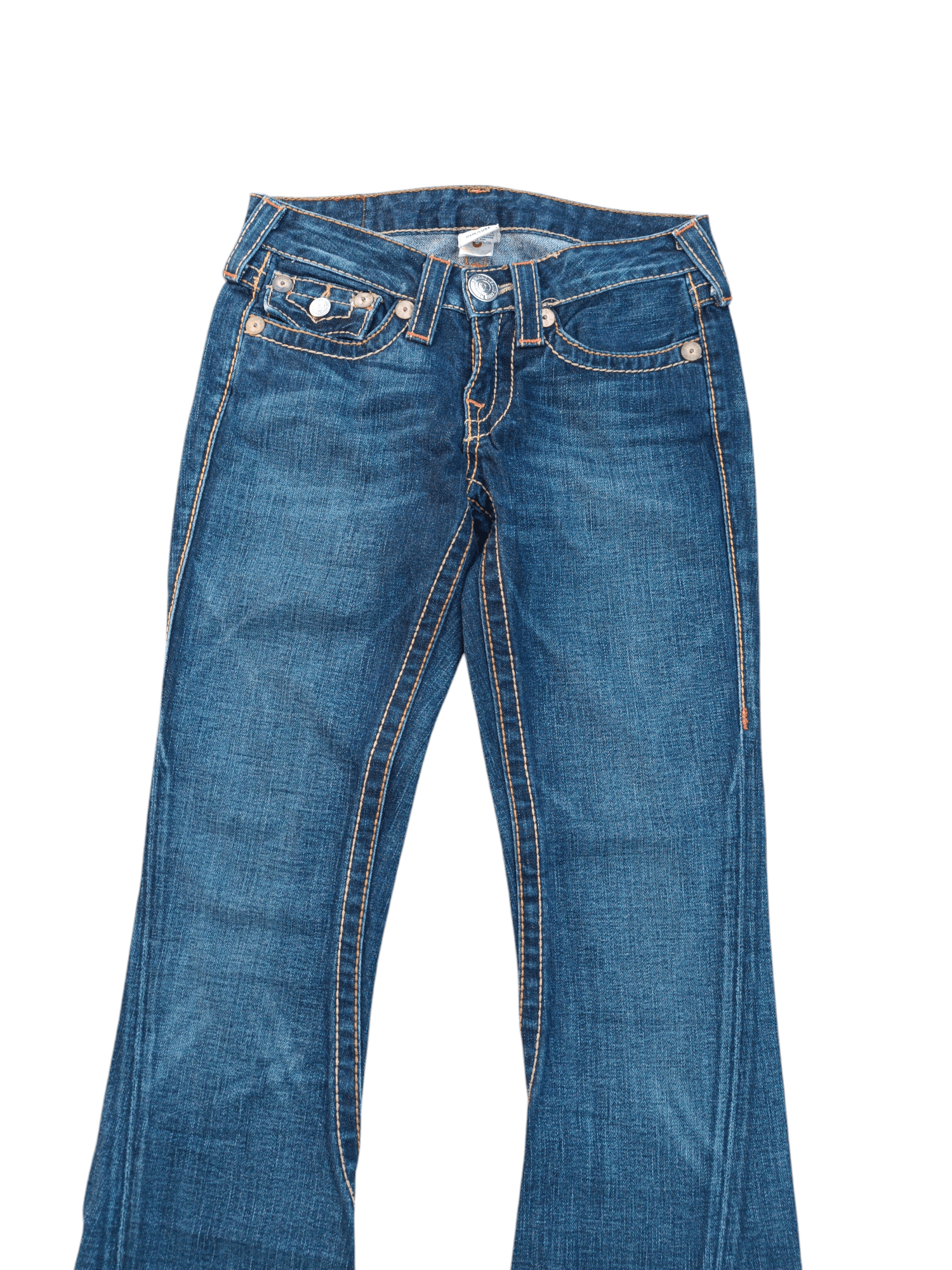 True Religion × Vintage True Religion Rainbow Joey Flare Jeans TR017 Size 27" / US 4 / IT 40 - 8 Thumbnail