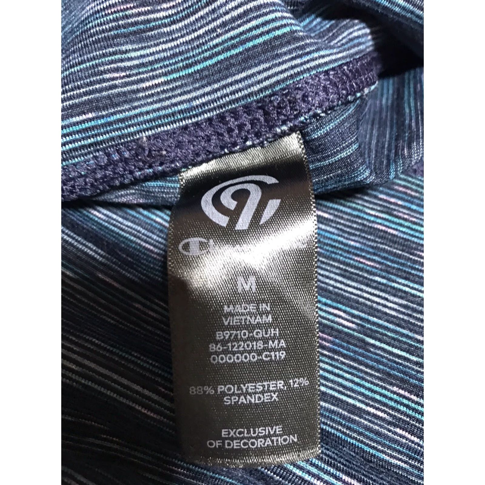 Champion Champion Leggings Cropped Adult Medium Multicolor Striped Activewear Athleisure Womens Size 32" / US 10 / IT 46 - 3 Thumbnail