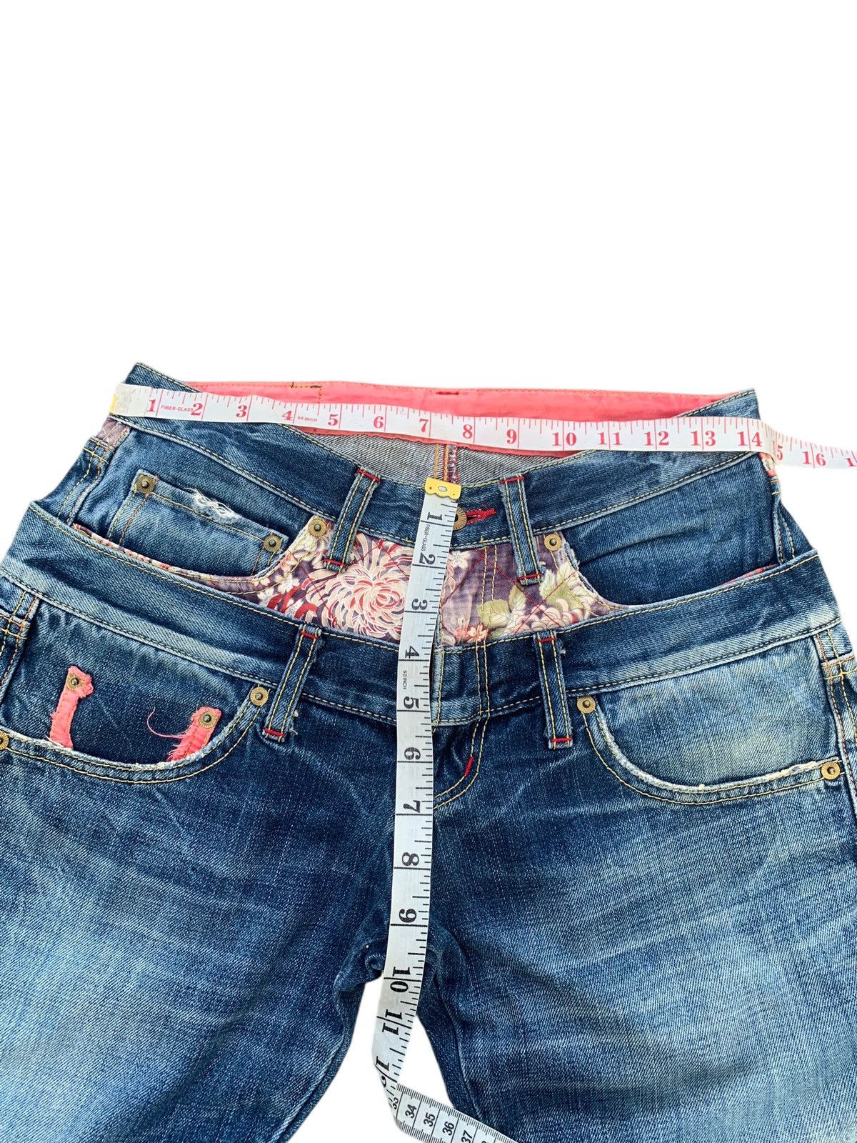 Eternal DOUBLE WAIST ETERNAL JAPANESE TRADITIONAL DESIGN DENIM Size US 29 - 18 Thumbnail