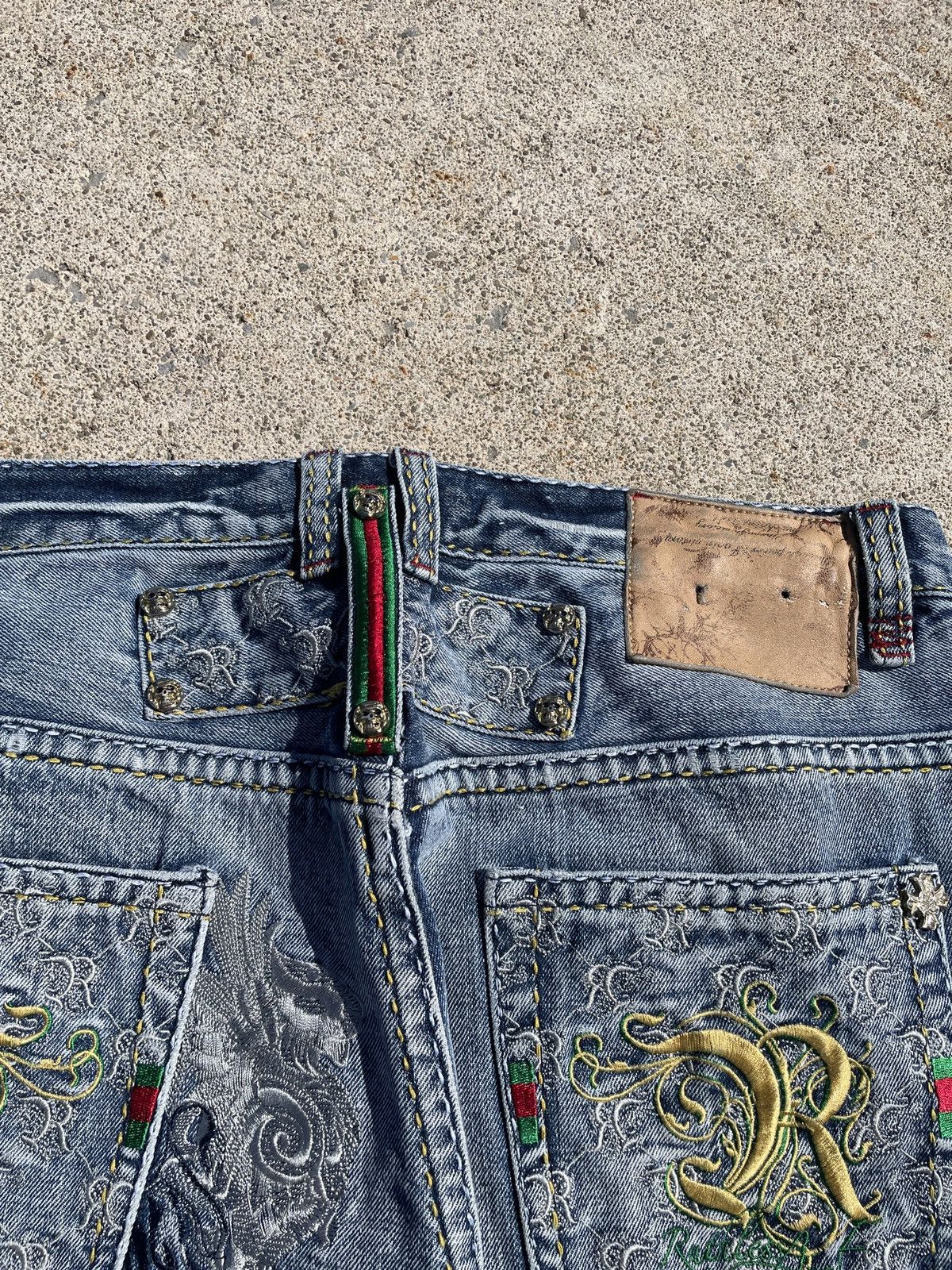 Other Ruthless Art Y2K Embroidered Denim Size US 36 / EU 52 - 4 Thumbnail