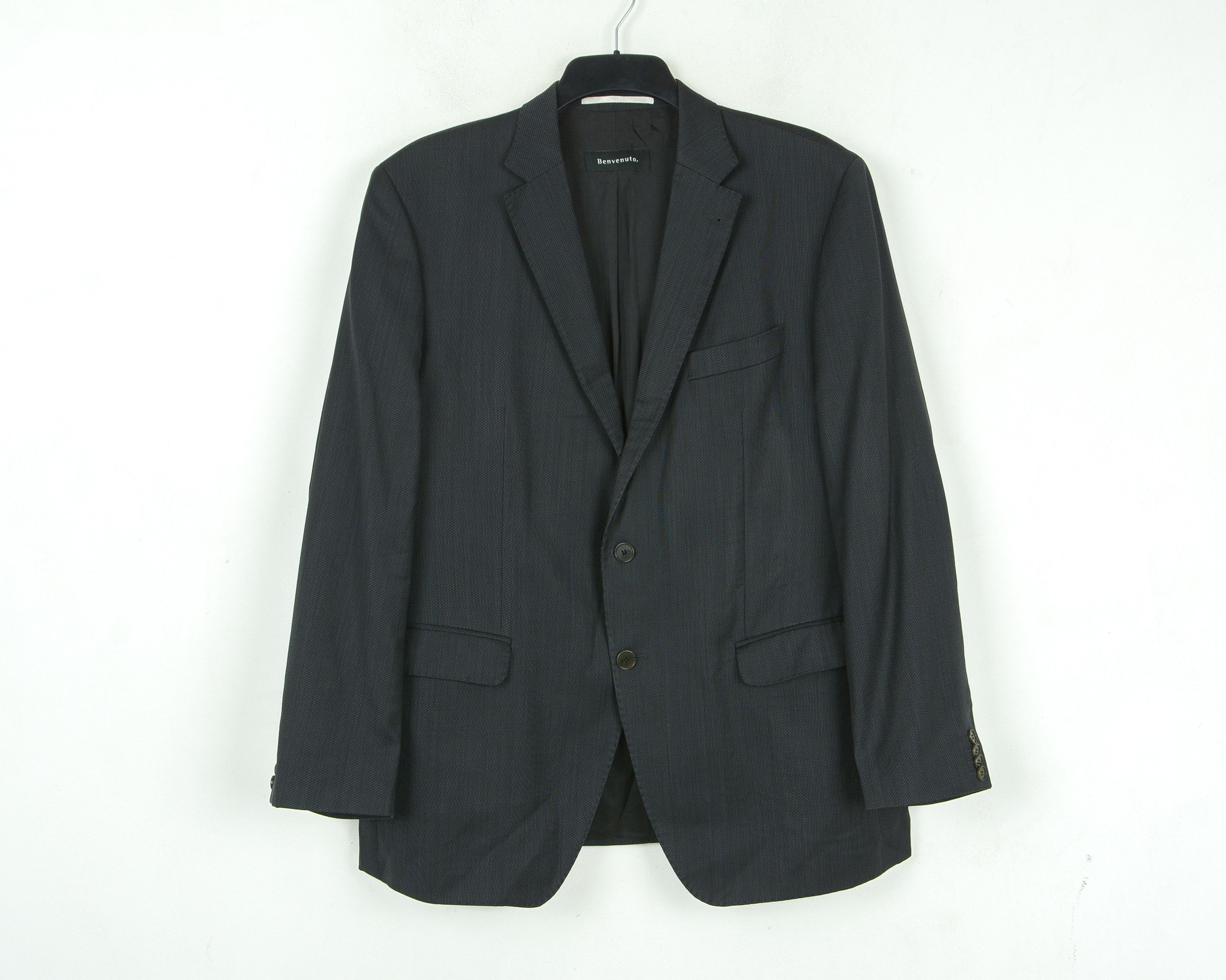 BENVENUTO. Super 120's Wool UK 44 US Suit Jacket EU 54 Sport Coat L Size 44R - 1 Thumbnail