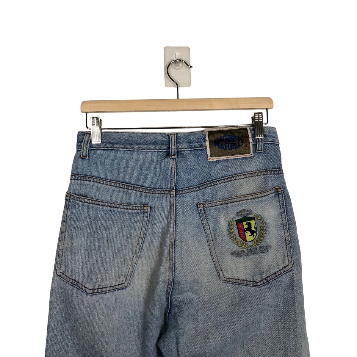 Japanese Brand VINTAGE MAGNETI MARELLI MILANO FERRARI JEANS DENIM Size US 28 / EU 44 - 7 Thumbnail