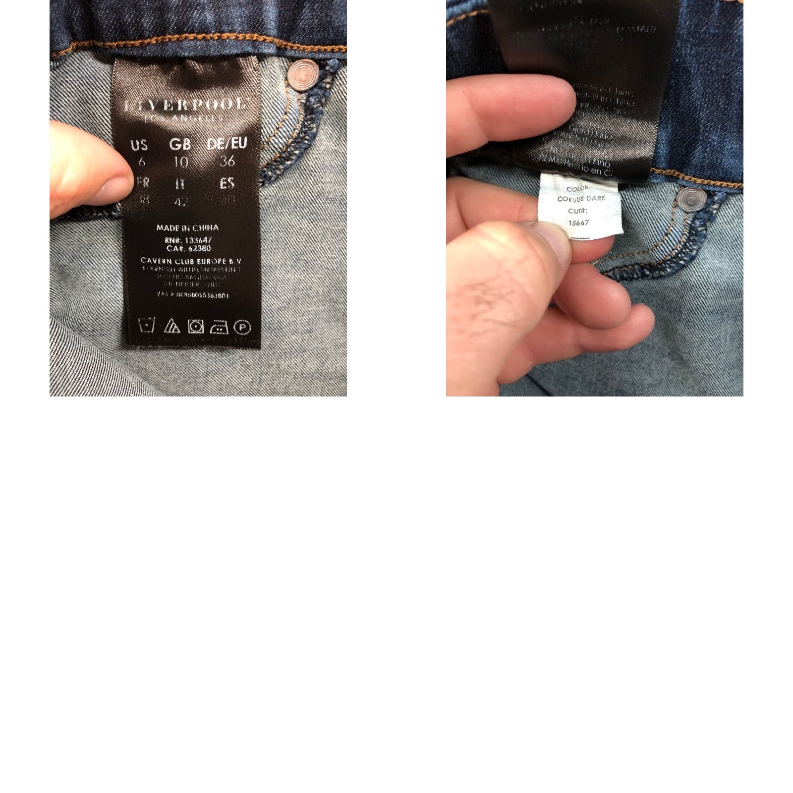 Denime Liverpool Jeans The Skinny Pull On Jeans Womens Size 6 Mid Rise Dark Wash Blue Denim Size 28" / US 6 / IT 42 - 9 Thumbnail