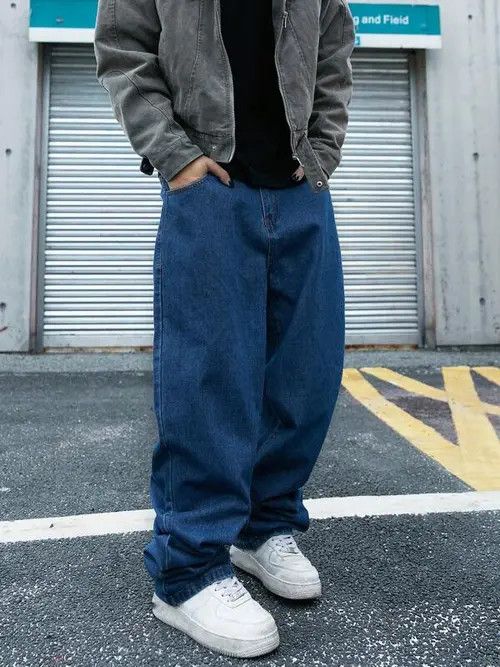 Japanese Brand × Vintage Washed Skate Baggy Denim Jeans Loose Fit Size US 34 / EU 50 - 1 Thumbnail
