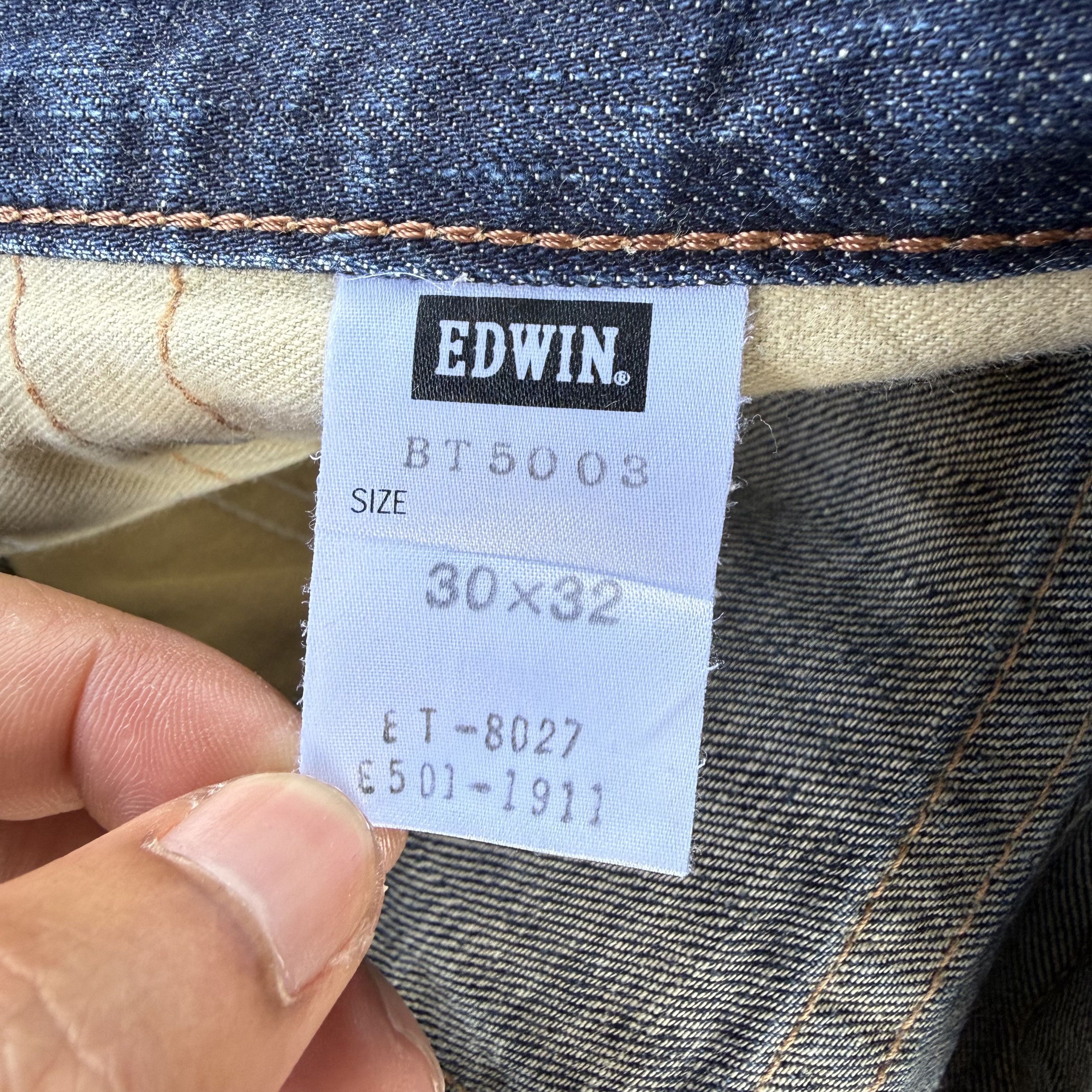 Edwin W33x31.5 Vintage Edwin 503 Faded Mud Wash Denim Jean Size US 33 - 13 Thumbnail