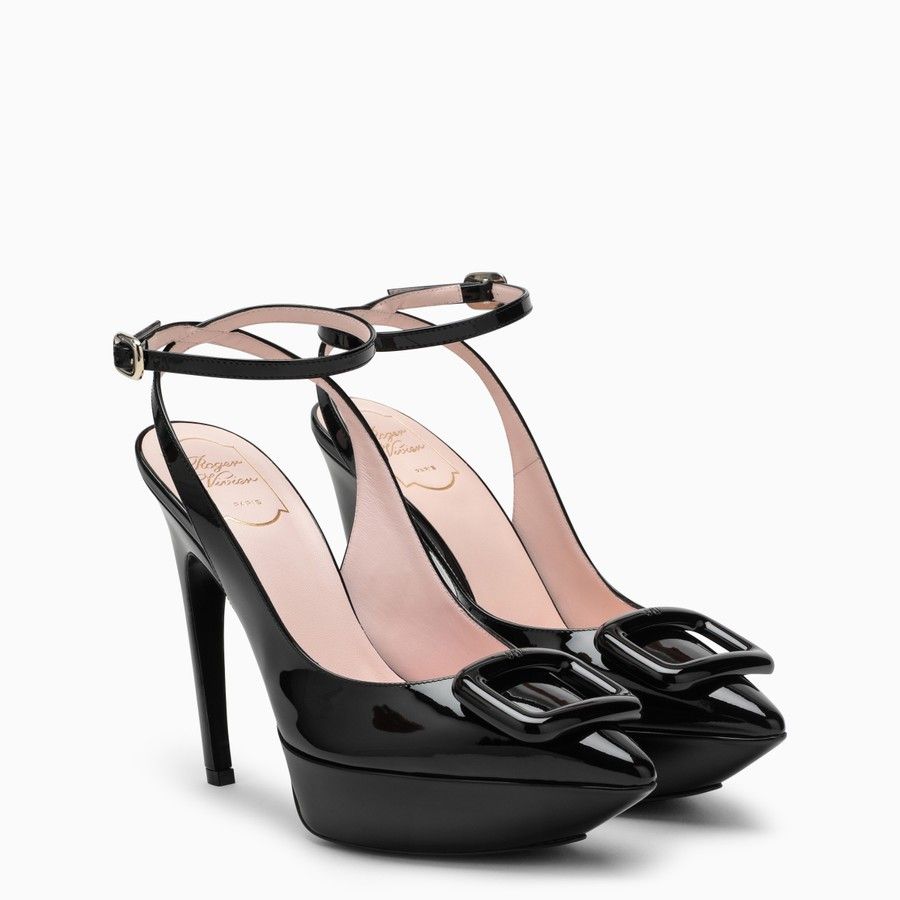 Roger Vivier o1d2blof0924 Leather Sandals in Black Size US 8 / IT 38 - 2 Thumbnail