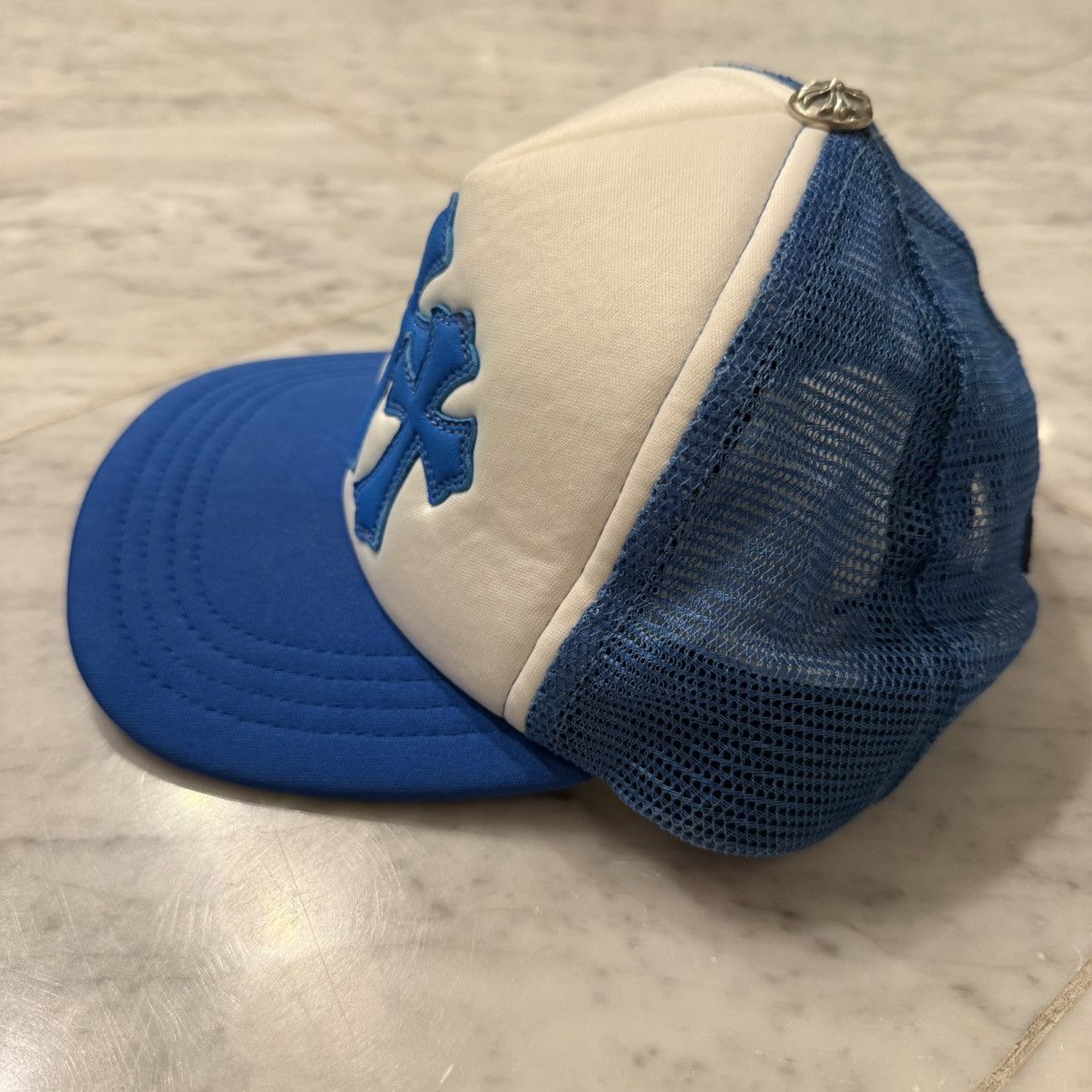Chrome Hearts Chrome Hearts Triple Cross Patch Cemetary Hat Blue Size ONE SIZE - 2 Thumbnail