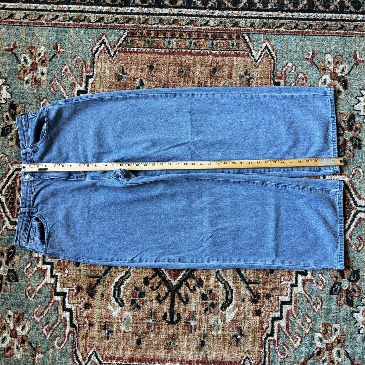 Japanese Brand Y2K Blue Wide-Leg Baggy Denim Jeans Size US 30 / EU 46 - 3 Thumbnail