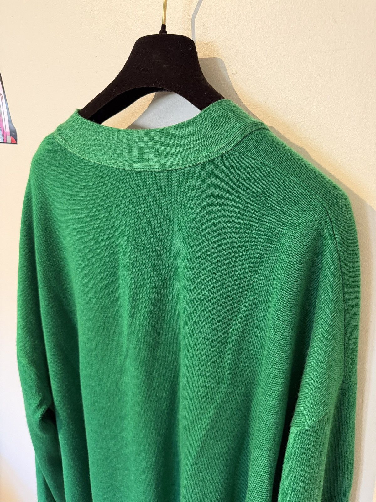 Acne Studios Acne Studios No Logo Cardigan Green Size US XL / EU 56 / 4 - 3 Thumbnail