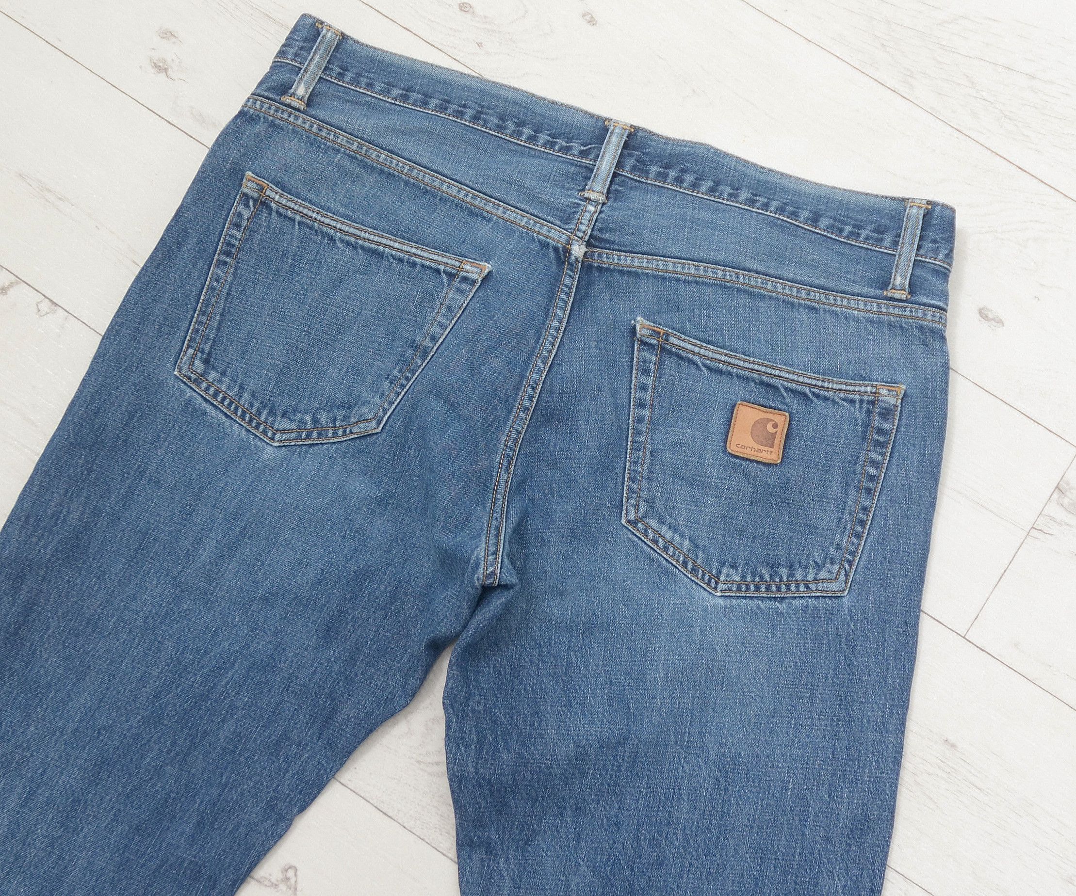 Carhartt × Carhartt Wip × Vintage VINTAGE CARHARTT BOXY LOGO Y2K BLACK BAGGY FIT KLONDIKE PANT Size US 36 / EU 52 - 9 Thumbnail