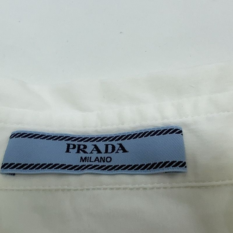 Prada Prada White Long Sleeve ButtonUp Shirt-2506 Size US S / EU 44-46 / 1 - 9 Thumbnail