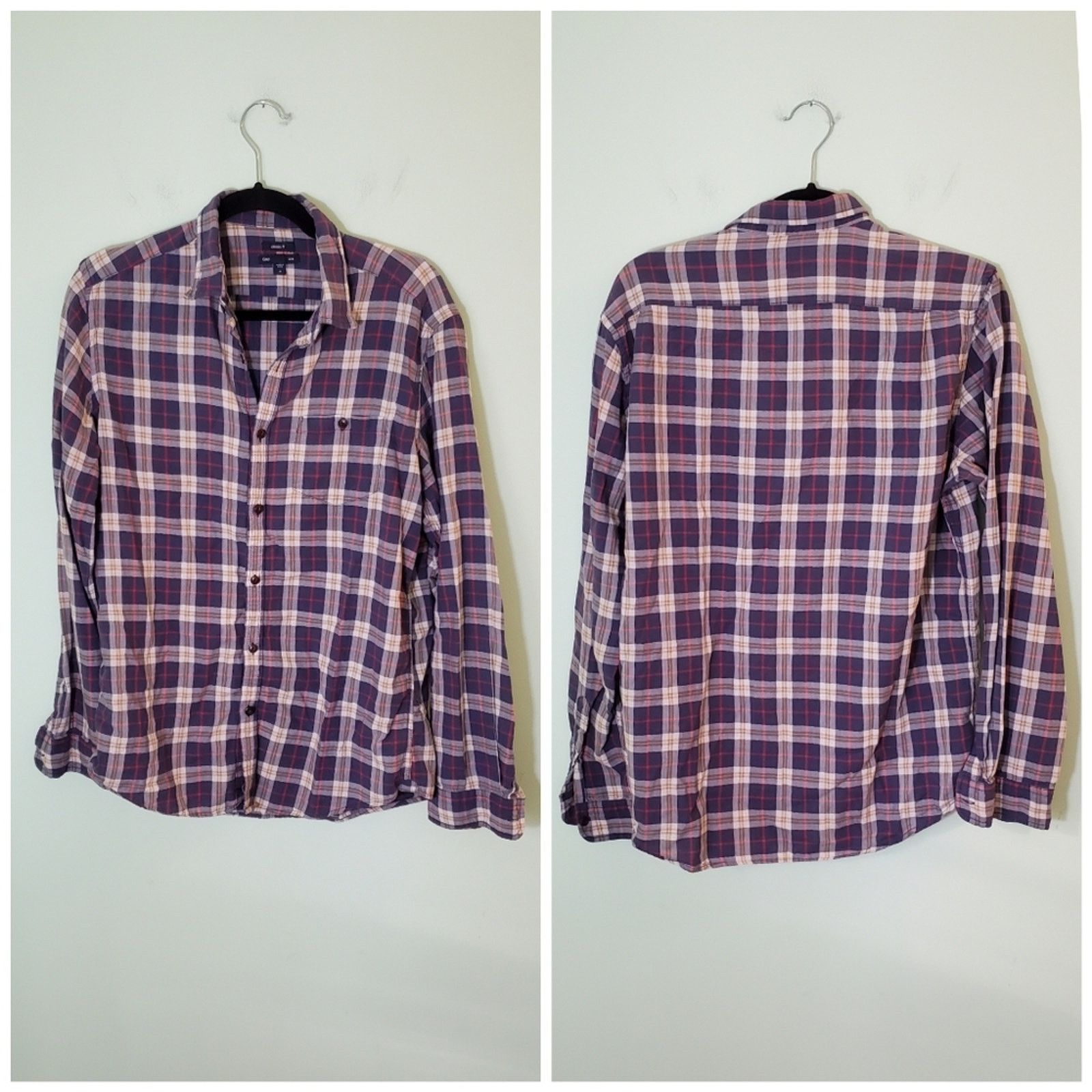 Gap GAP Classic Fit Countryside Plaid Casual Button-Down Shirt Size US M / EU 48-50 / 2 - 3 Thumbnail