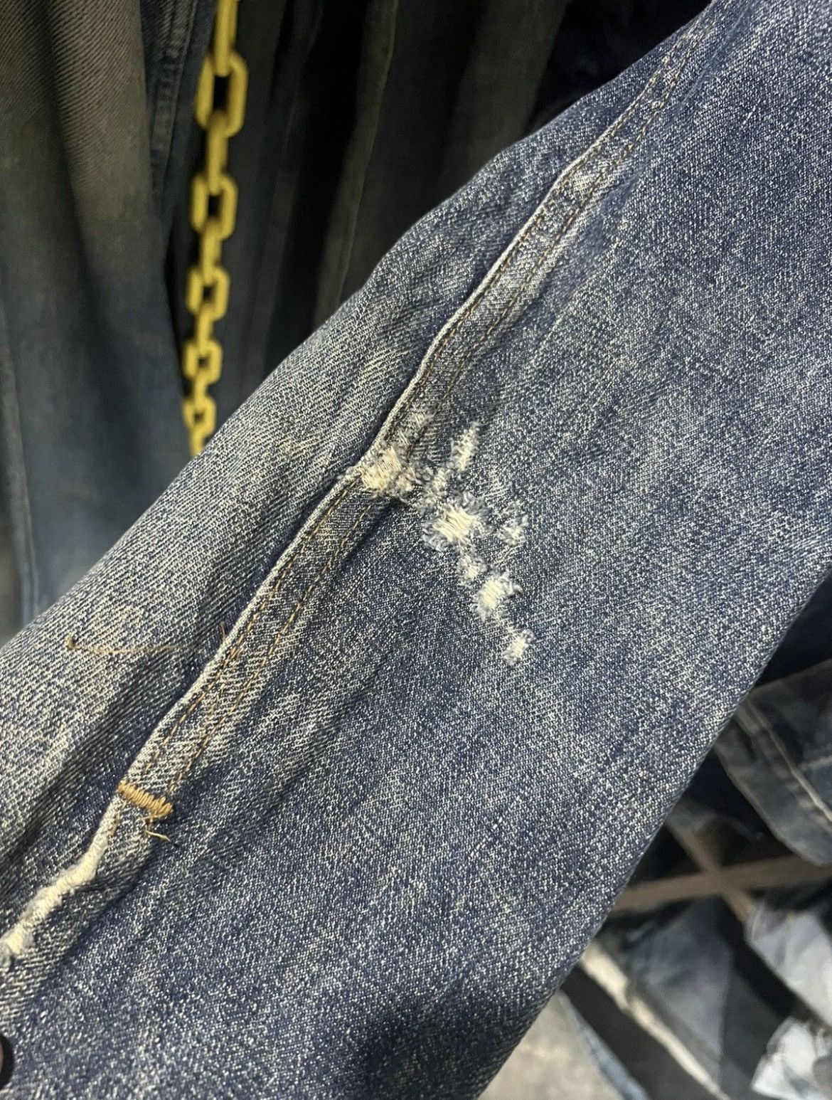 Levi's Vintage Clothing 🔥Vintage Levis Made in Usa Denim Trucker Size US M / EU 48-50 / 2 - 12 Thumbnail