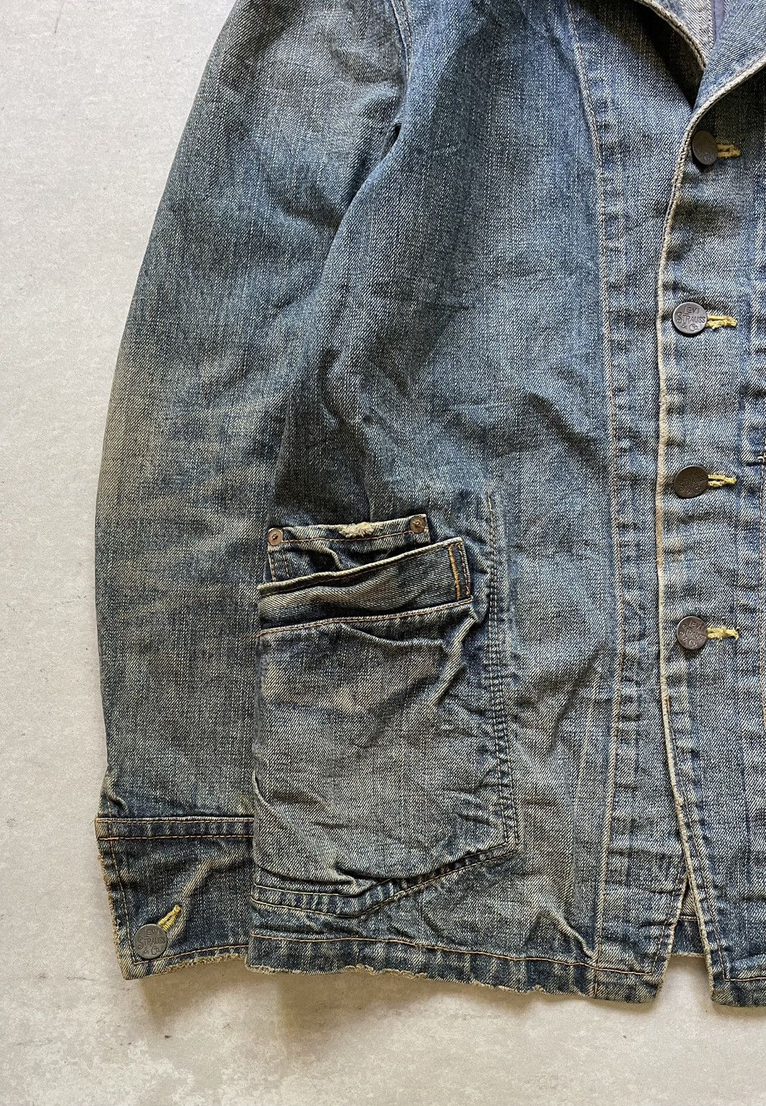 Levi's Vintage Clothing 🔥Vintage Levis Distressed Denim Chore Jacket Size US M / EU 48-50 / 2 - 7 Thumbnail