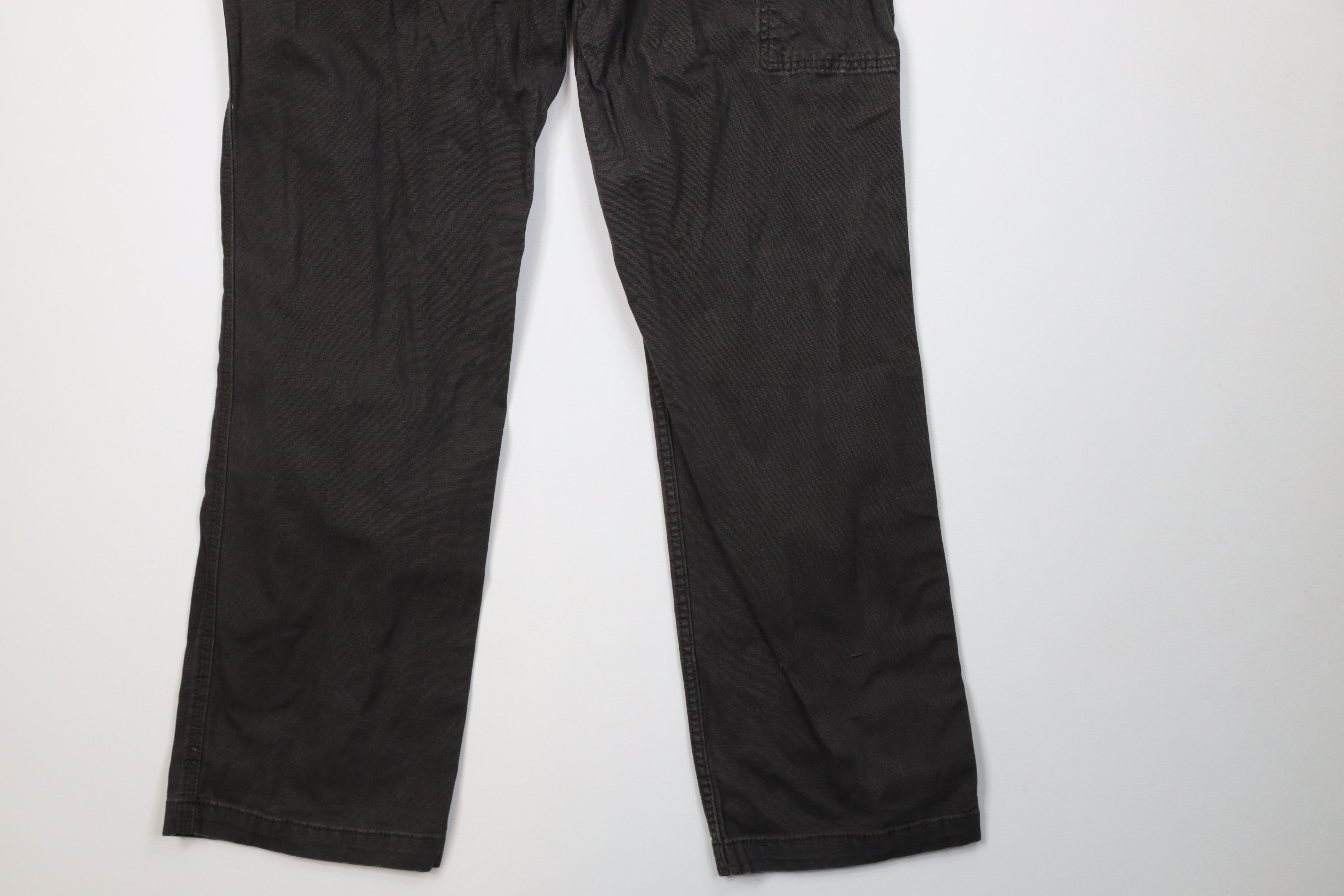 Carhartt Vintage Y2K Carhartt Wide Leg Dungaree Pants Peat Green Size US 36 / EU 52 - 12 Thumbnail