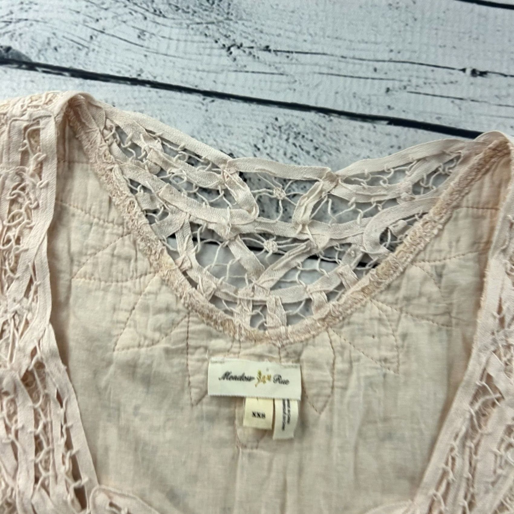 Vintage Meadow Rue Sleeveless Top Women's XXS Pink Tank Shirt 2XS Sleeveless Pink Womens Meadow Rue Tank Top Few Tabs Size XXS / US 00 / IT 34 - 2 Thumbnail
