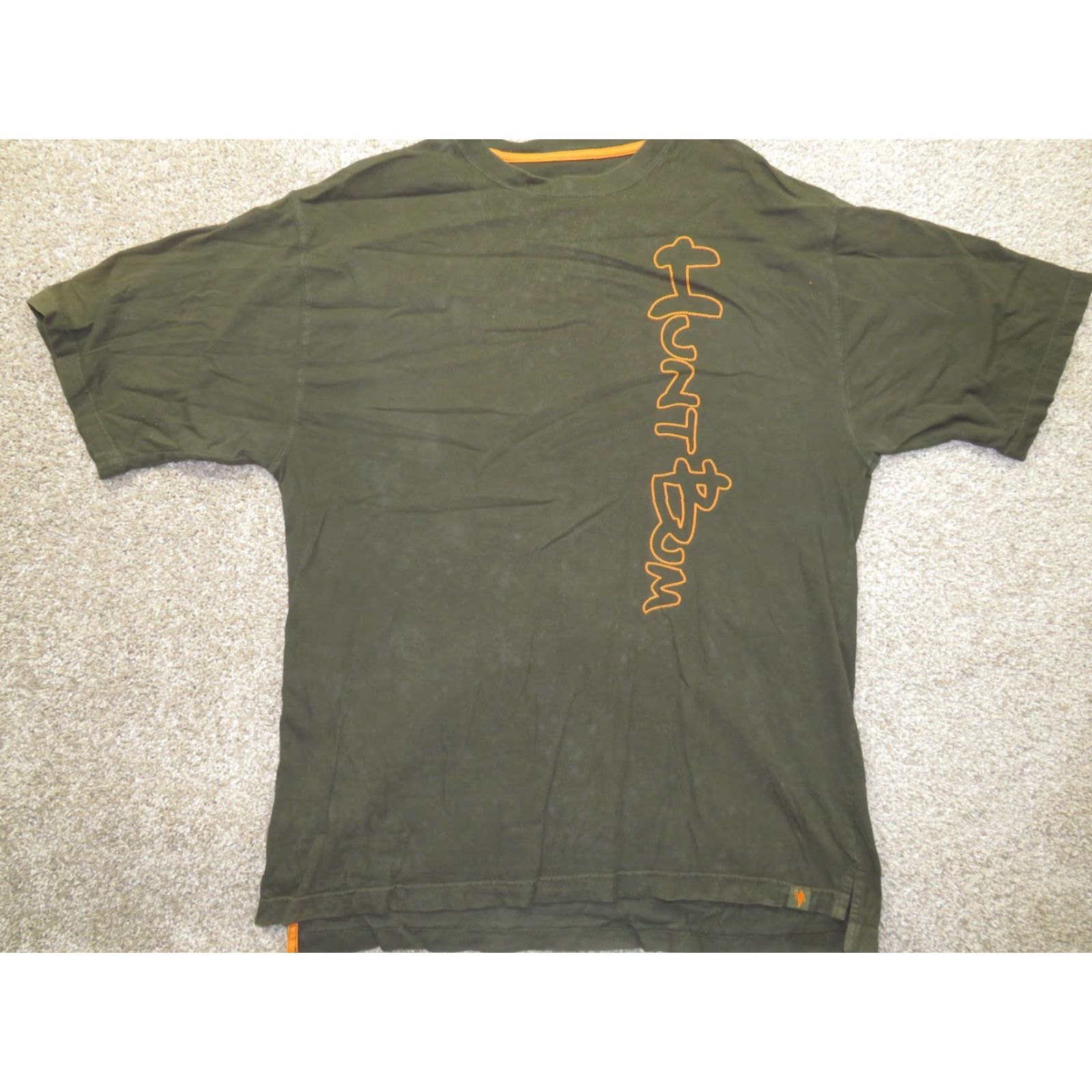 Olive VTG Hunt-Bum T-Shirt Distressed Bowhunting Deer Buck Olive Green orange Adult XL Green 90s Mens Short Sleeve Crew Neck Graphic Print Vintage Size US XL / EU 56 / 4 - 5 Thumbnail