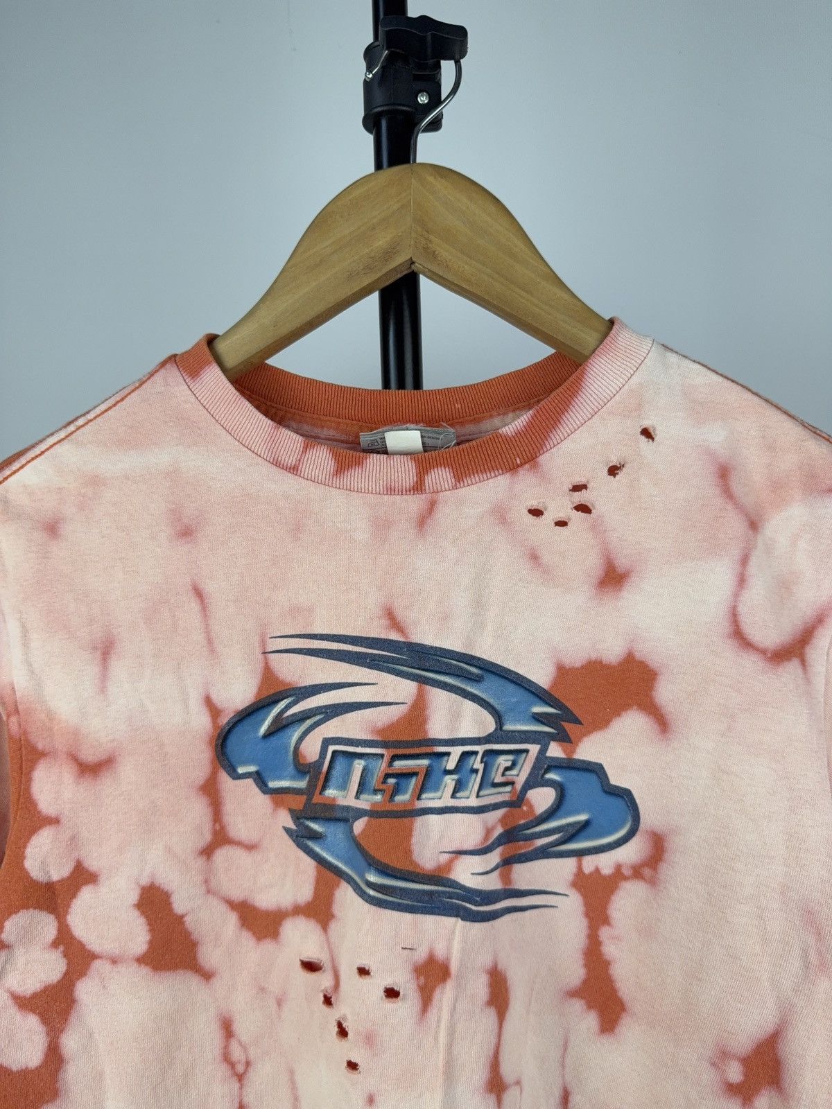 Nike Custom Bleached Nike Tee Distressed Y2K Grunge Style 90s Size US XS / EU 42 / 0 - 2 Thumbnail