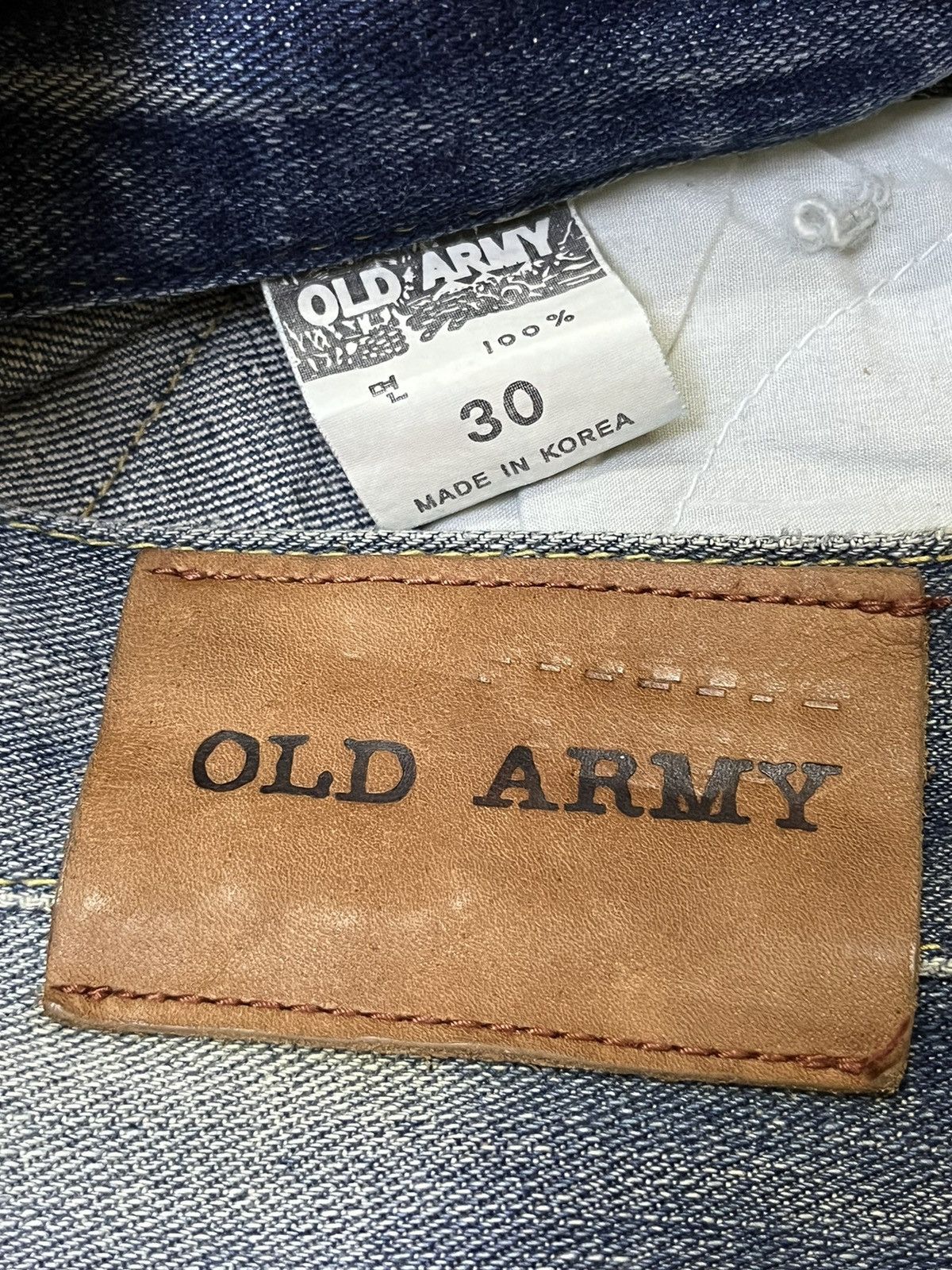 Japanese Brand SICK🔥JAPANESE BRAND OLD ARMY DISTRESSED STYLE DENIM/JEANS Size US 32 / EU 48 - 22 Thumbnail