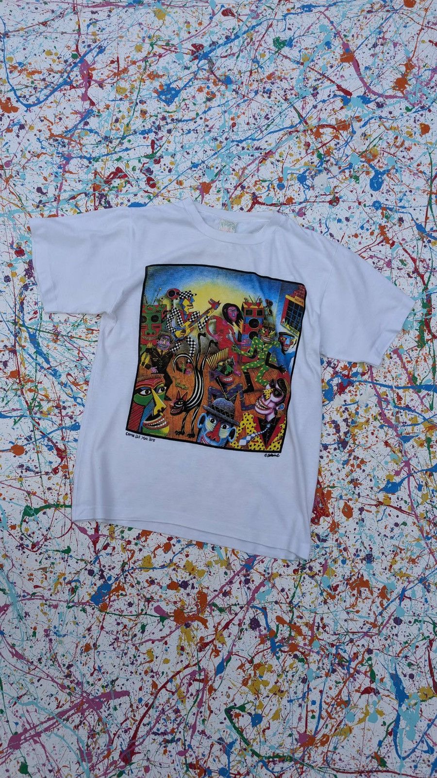 Other Vintage Norman Catherine art tshirt tee come as you are 90s Size US M / EU 48-50 / 2 - 3 Thumbnail