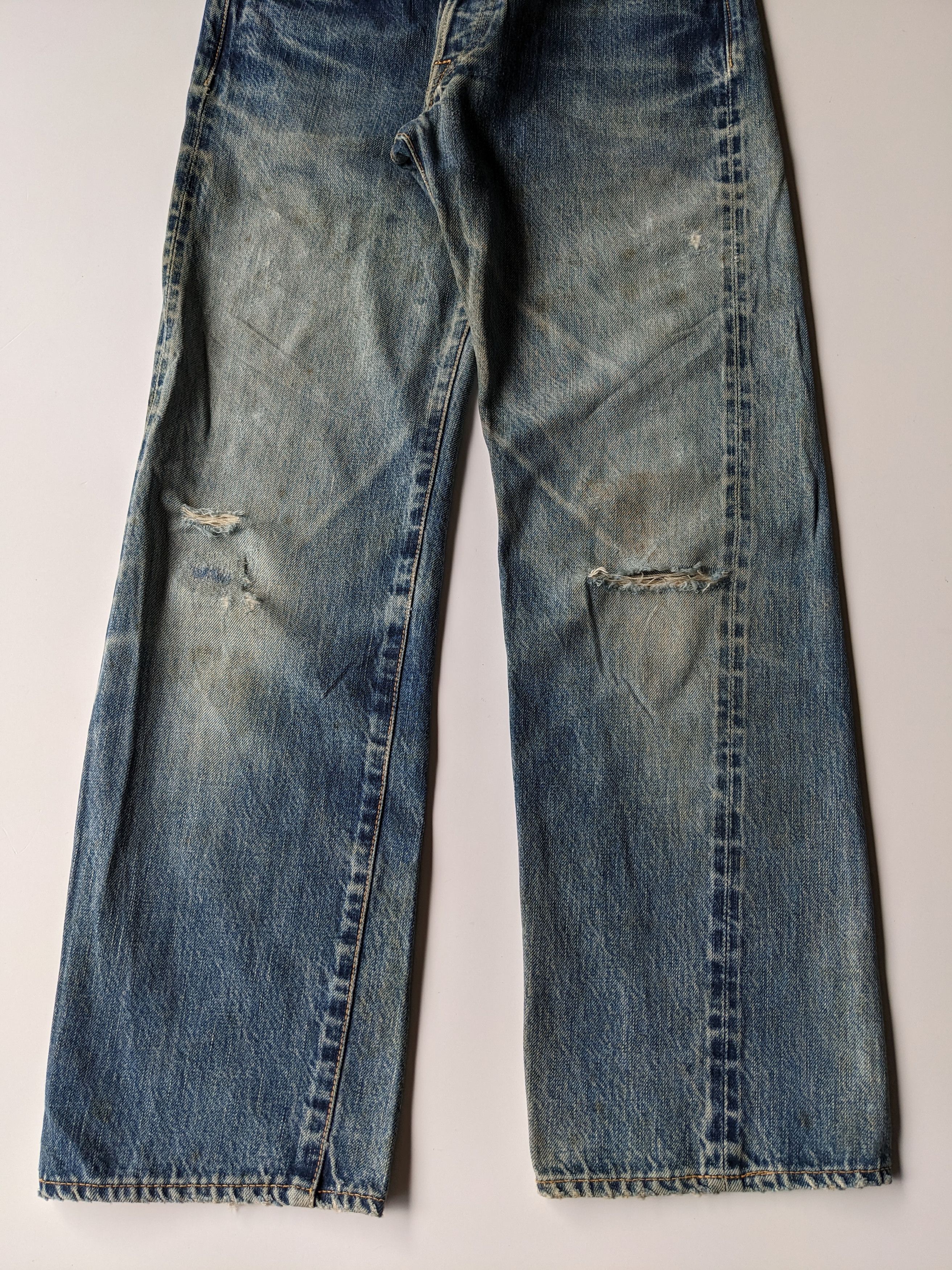 45rpm × Japanese Brand Vintage 45rpm distressed selvedge jeans Size US 28 / EU 44 - 4 Thumbnail
