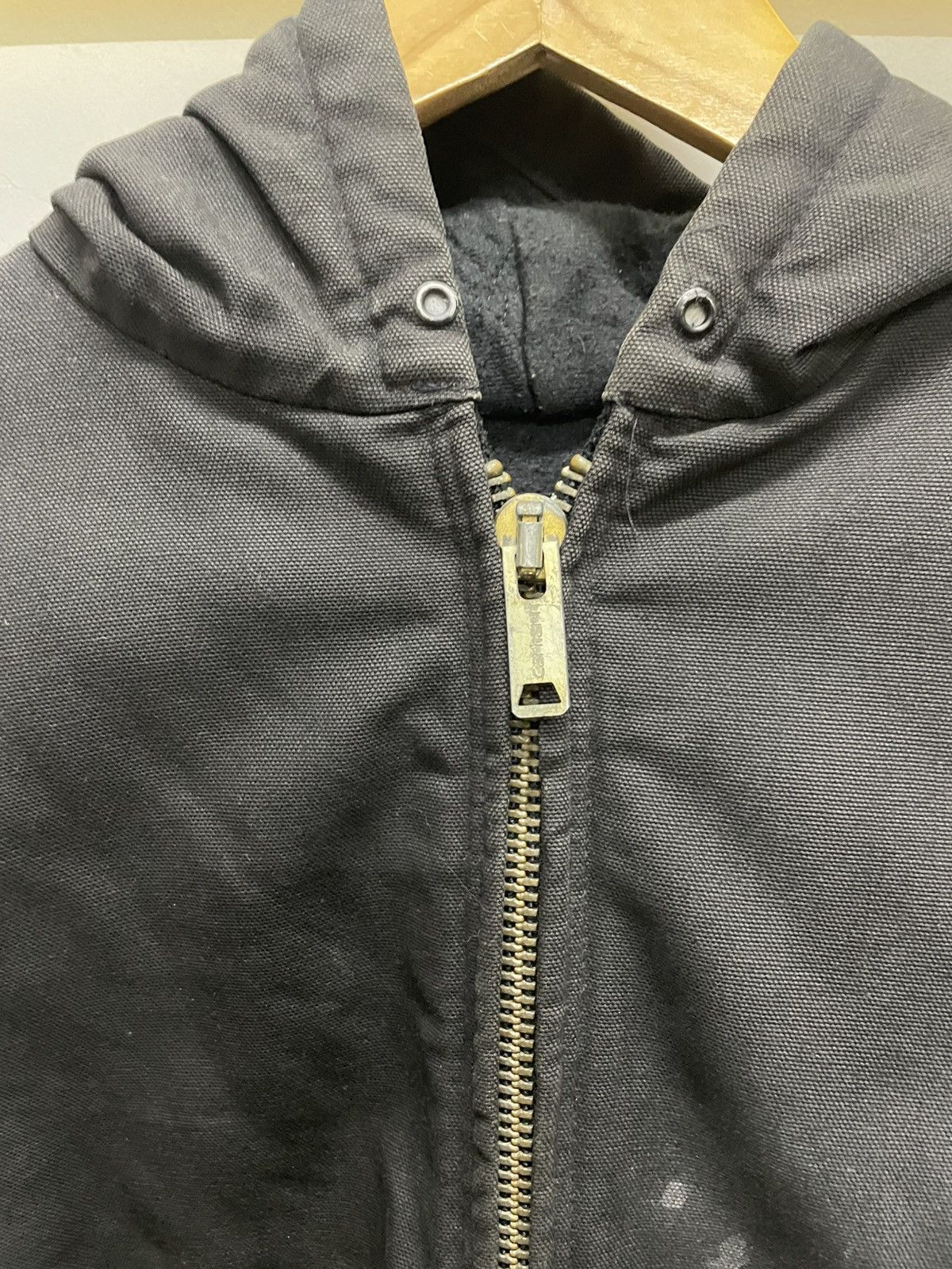 Carhartt Vintage Carhartt J04 BLK Firm Duck Hooded Jacket Size US L / EU 52-54 / 3 - 4 Thumbnail