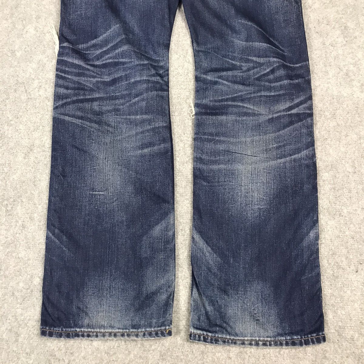 If Six Was Nine × Le Grande Bleu (L.G.B.) DISTRESSED DENIM BACK NUMBER JAPAN BLUE JEANS PANTS Size US 30 / EU 46 - 11 Thumbnail