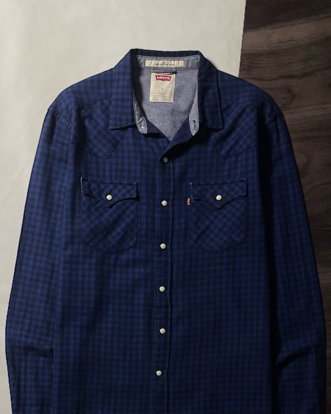 Levi's Flannel Shirt Western Double Pocket LEVIS Size M Size US M / EU 48-50 / 2 - 2 Thumbnail