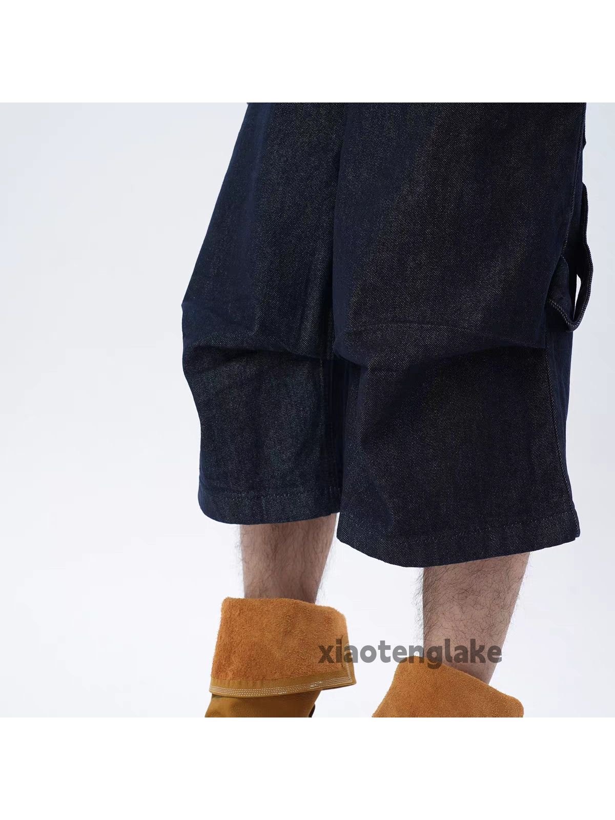 Vintage xz denim wide Leg loose hiphop y2k carpenter shorts Size US 32 / EU 48 - 4 Thumbnail