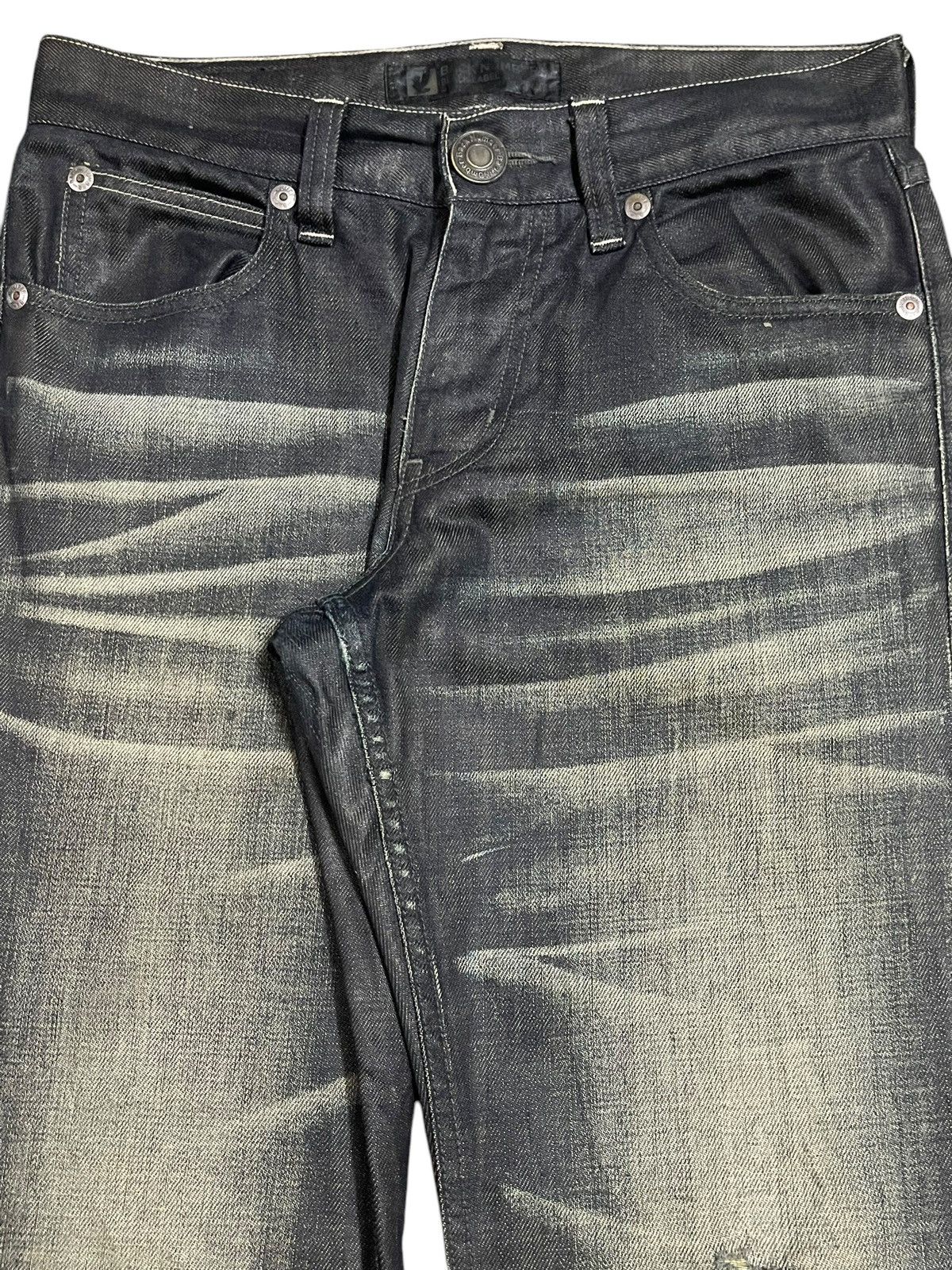 Japanese Brand Vintage Japanese Brand Mud Faded Wash Style Loose Jeans Size US 30 / EU 46 - 4 Thumbnail